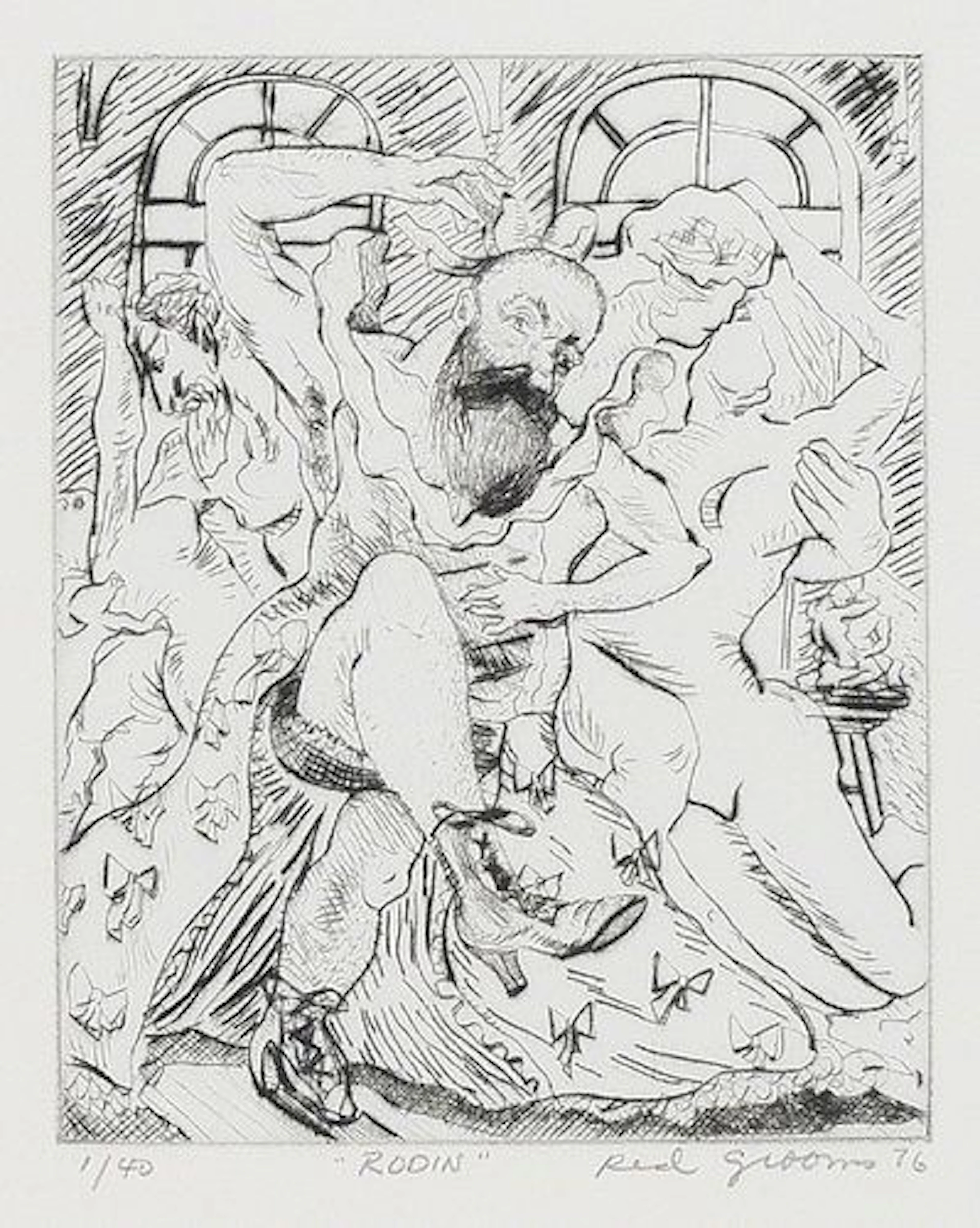 Red Grooms - Rodin