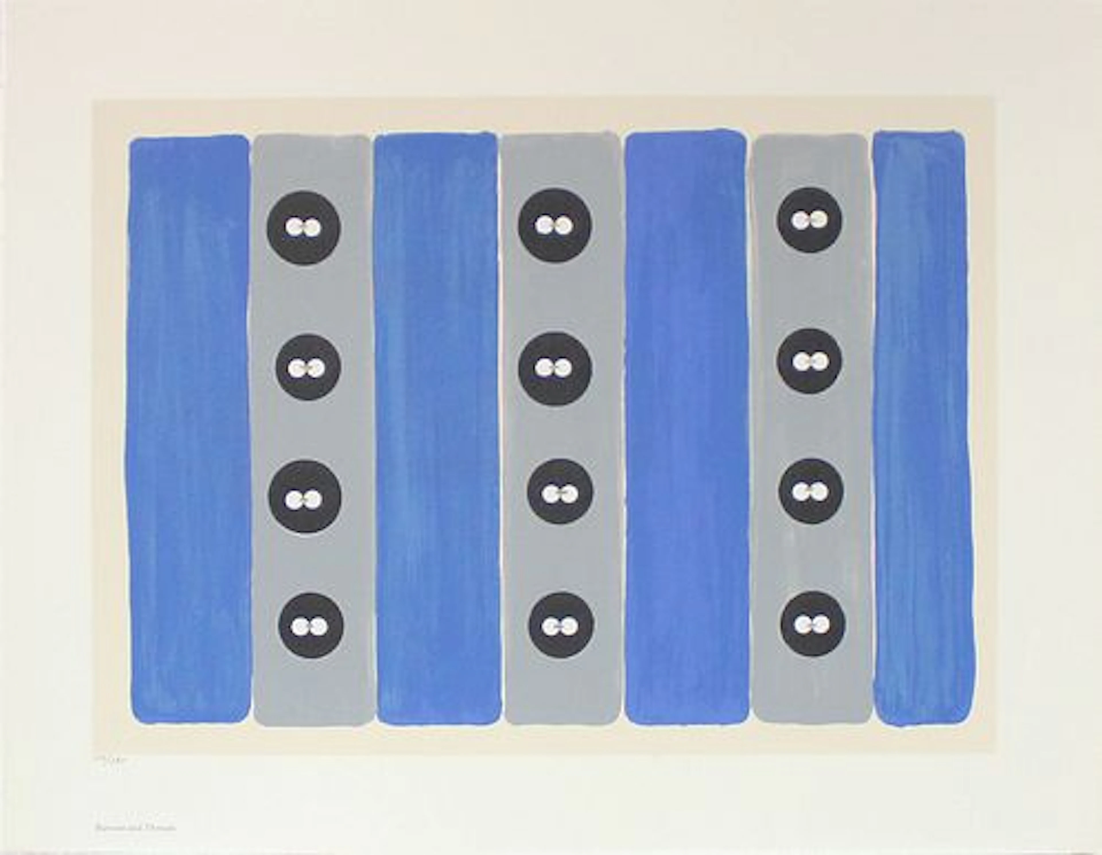 Donald Sultan - Buttons and Threads