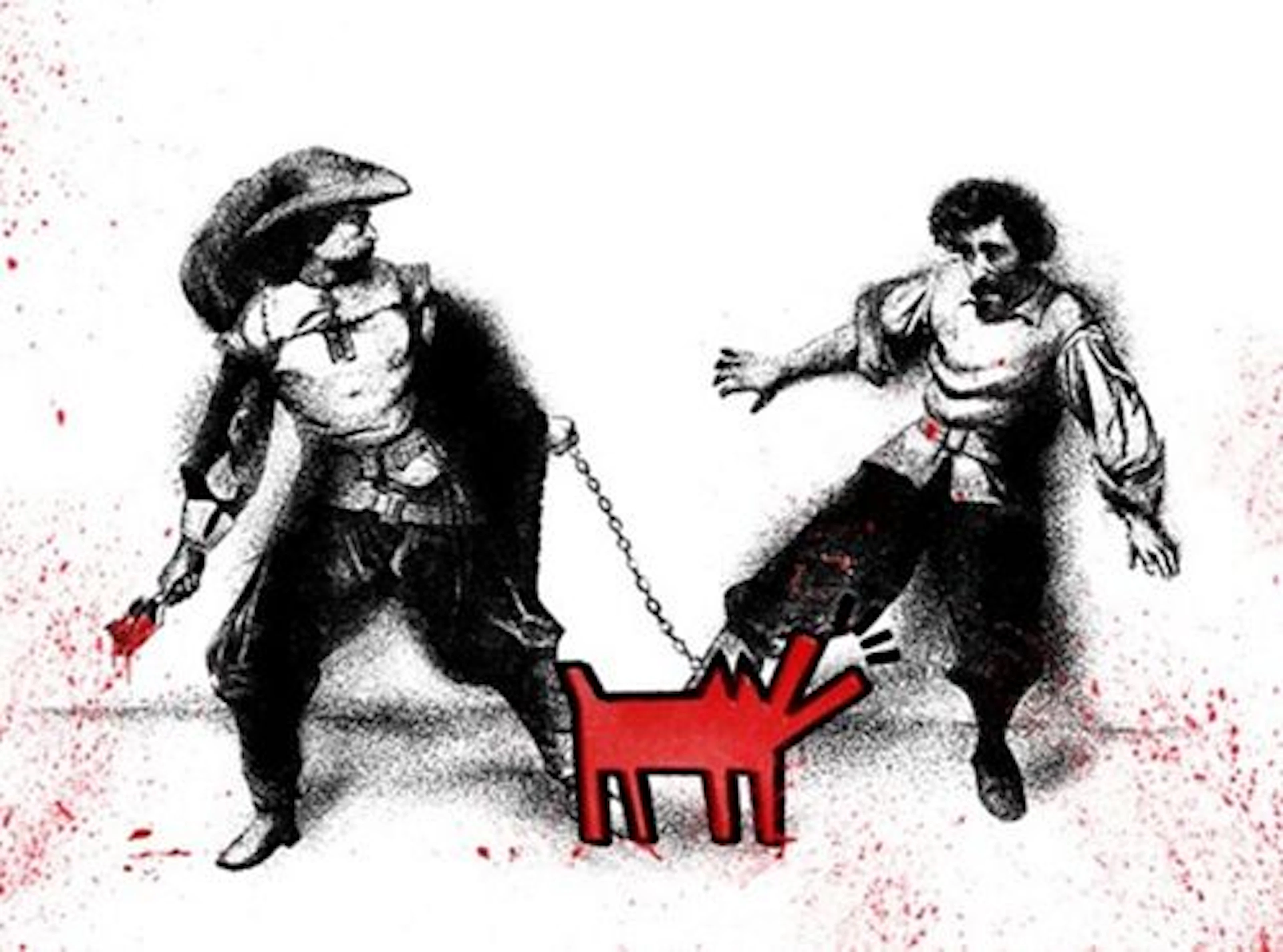 Mr. Brainwash - Watch Out! (Large Red)