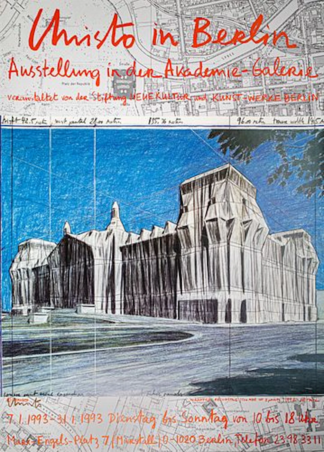 Christo - Christo in Berlin; Wrapped Reichstag, Project for Berlin