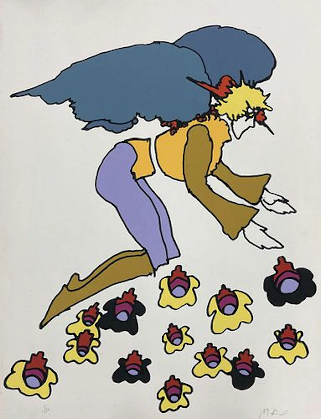 Peter Max - Flowering Angel