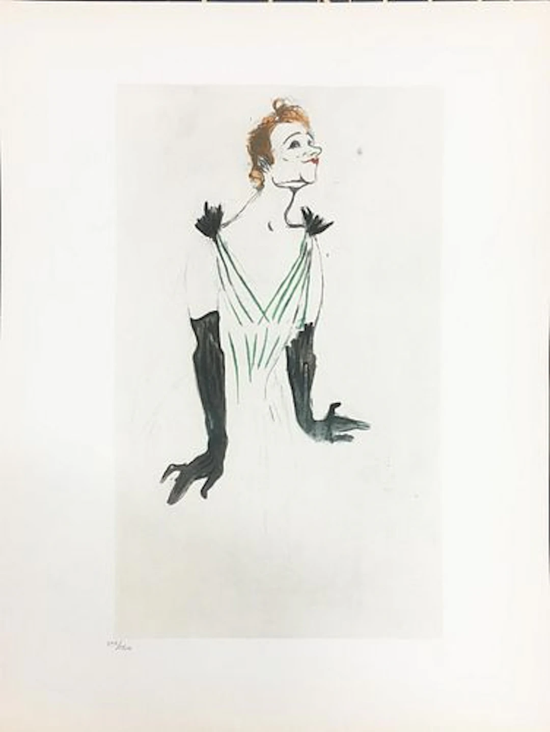 Henri Toulouse Lautrec (After) - Yvette Guilbert XXVII
