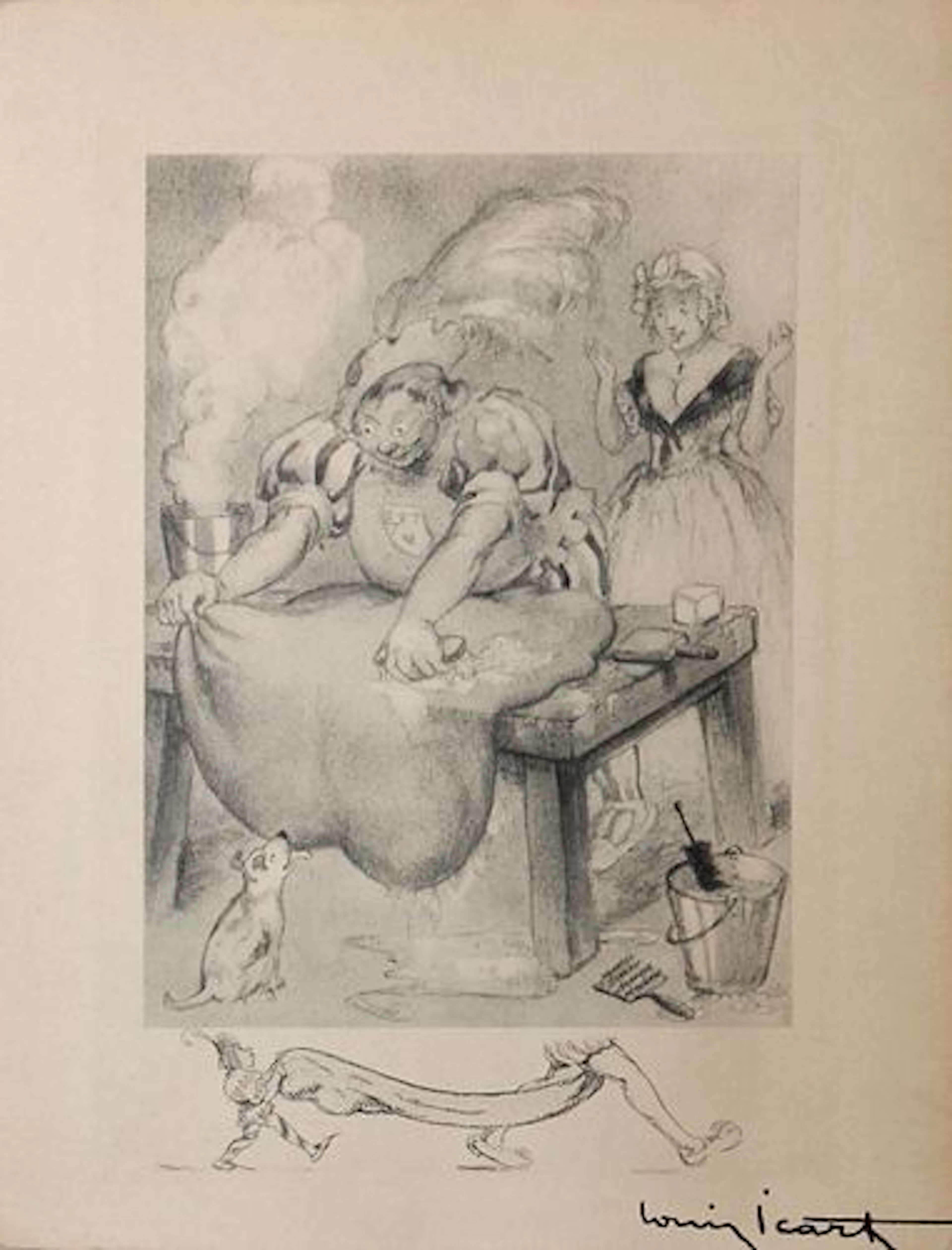 Louis Icart - Untitled from "Gargantua et Pantagruel"