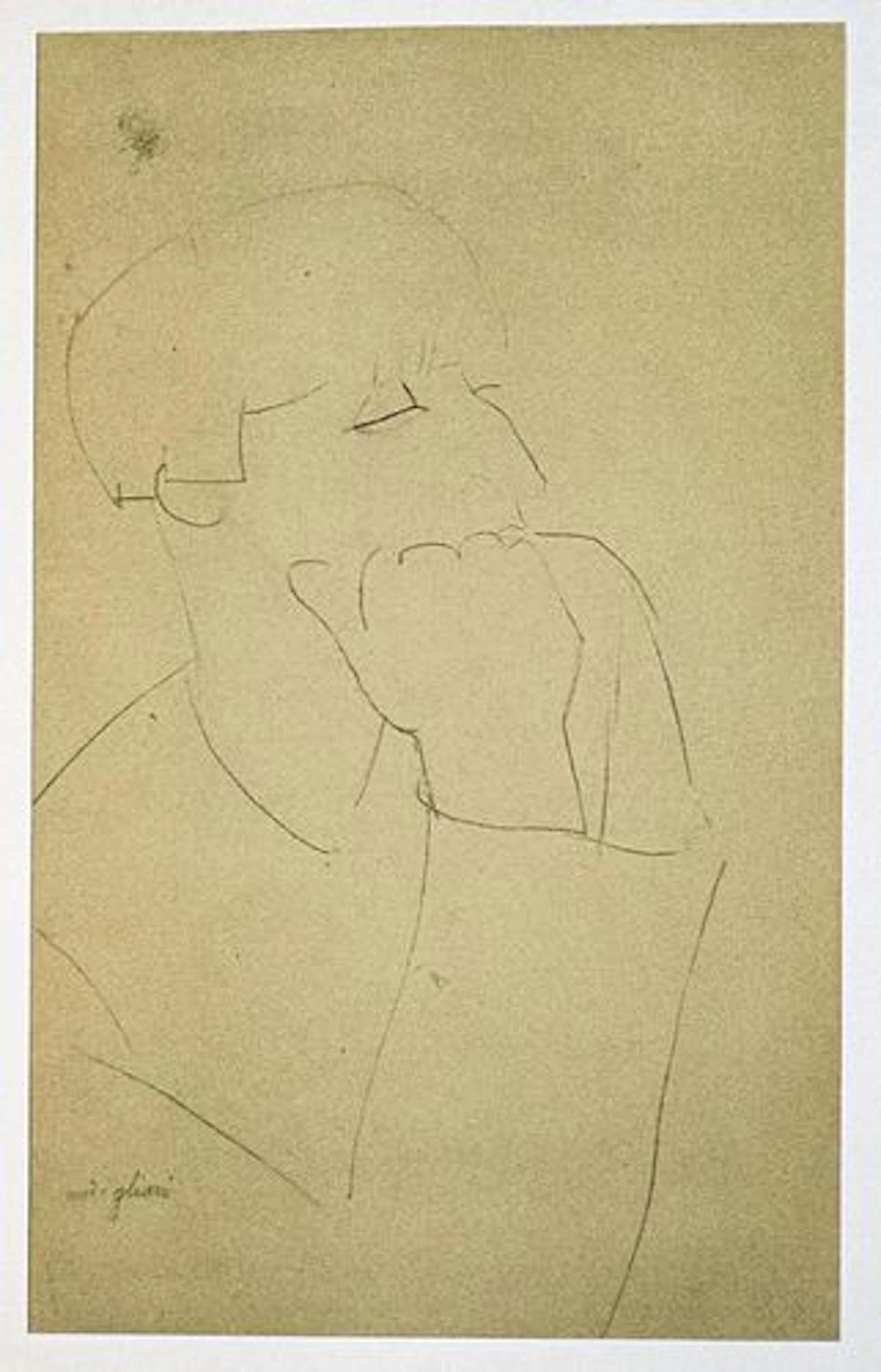 Amedeo Modigliani - Untitled portrait of a Man (After)