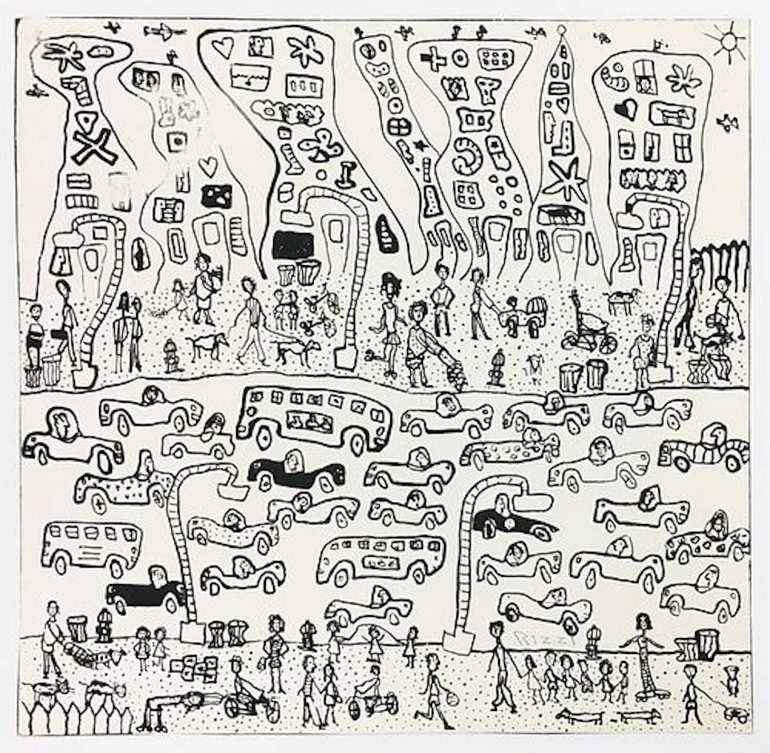 James Rizzi - The Lower East Side