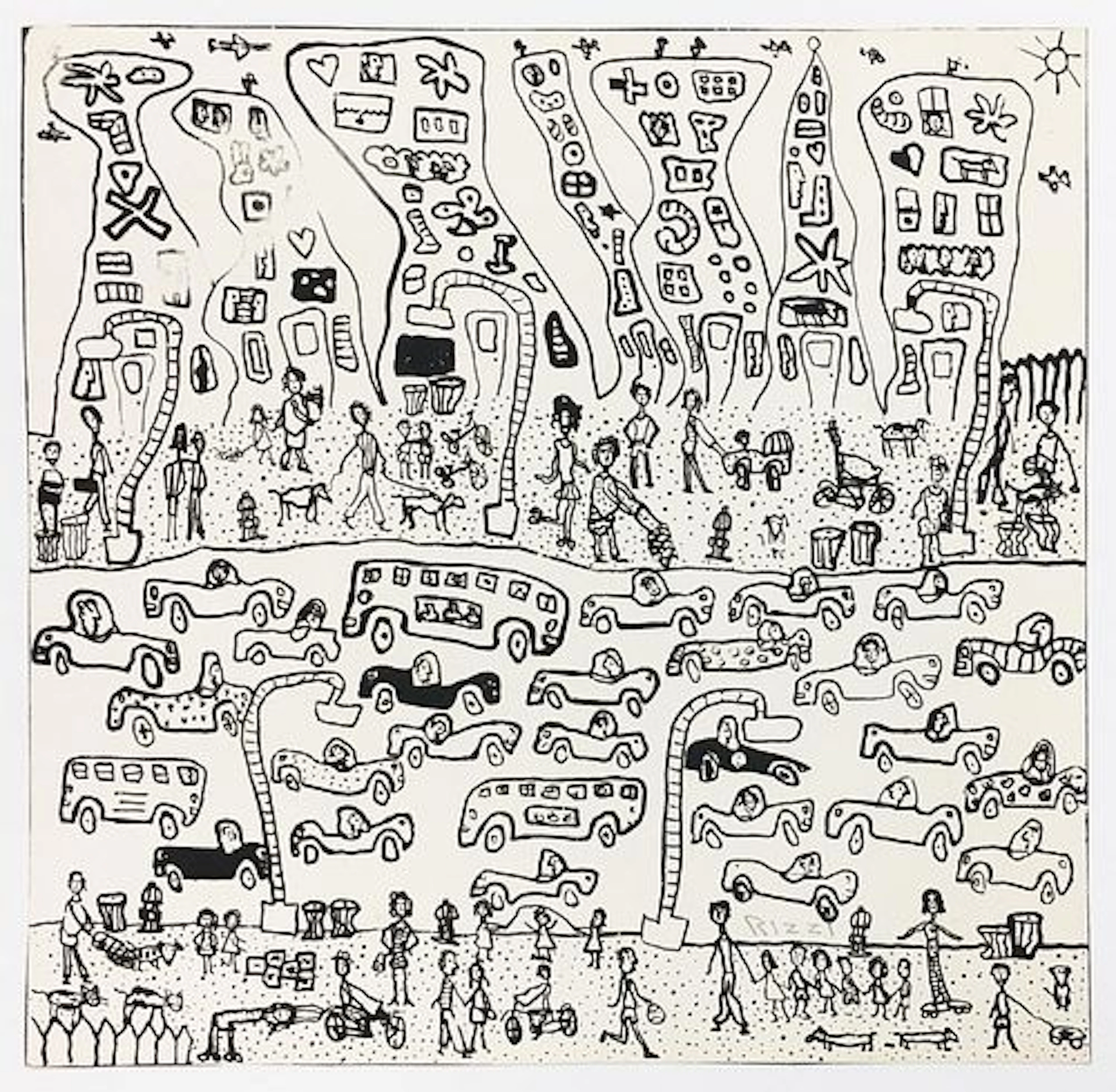 James Rizzi - The Lower East Side