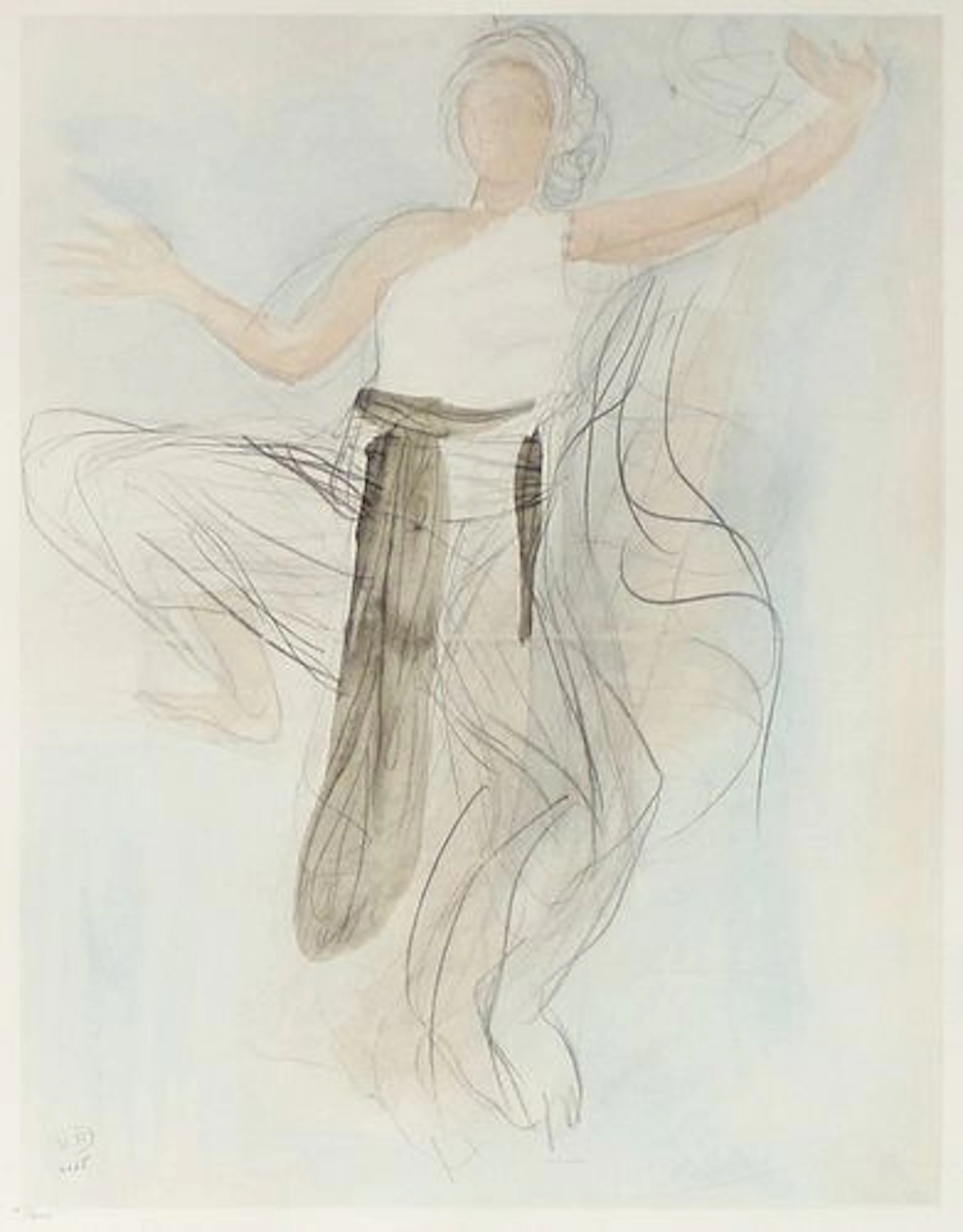 Auguste Rodin - Aquarelle VIII