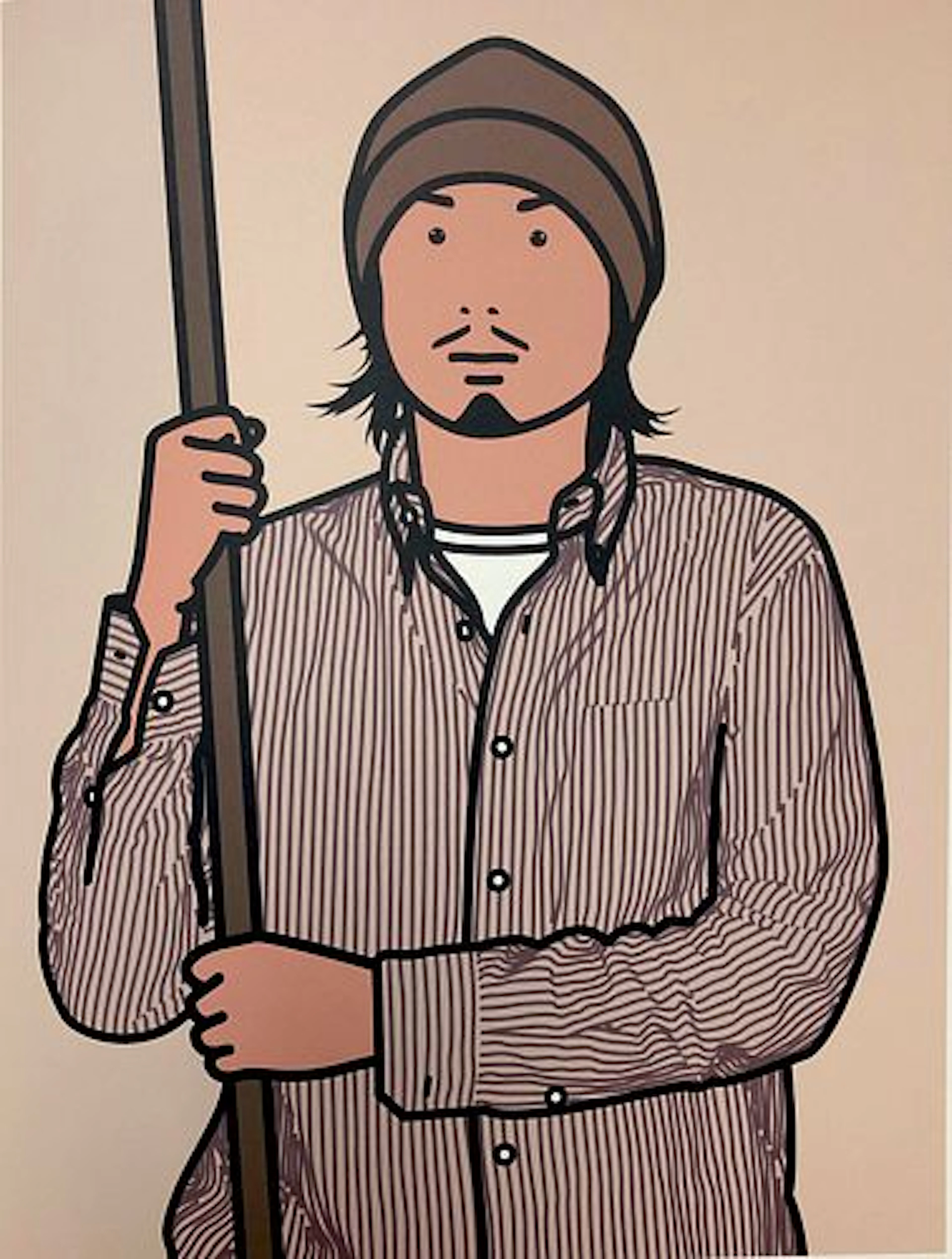 Julian Opie - Hirofumi with staff
