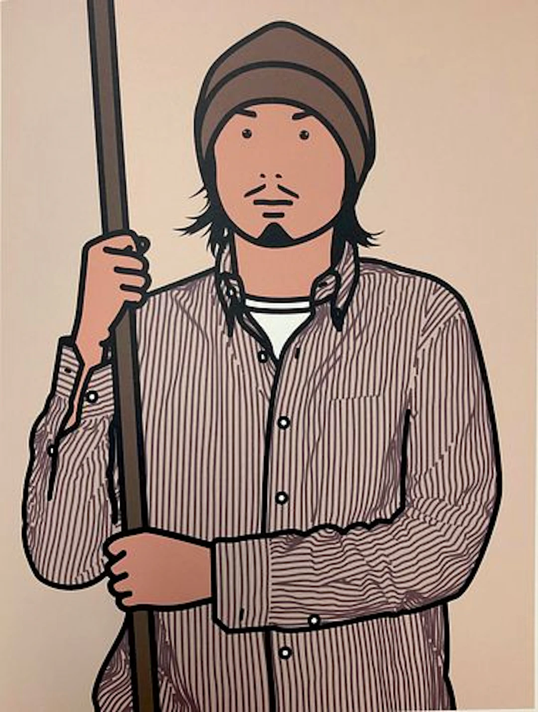 Julian Opie - Hirofumi with staff