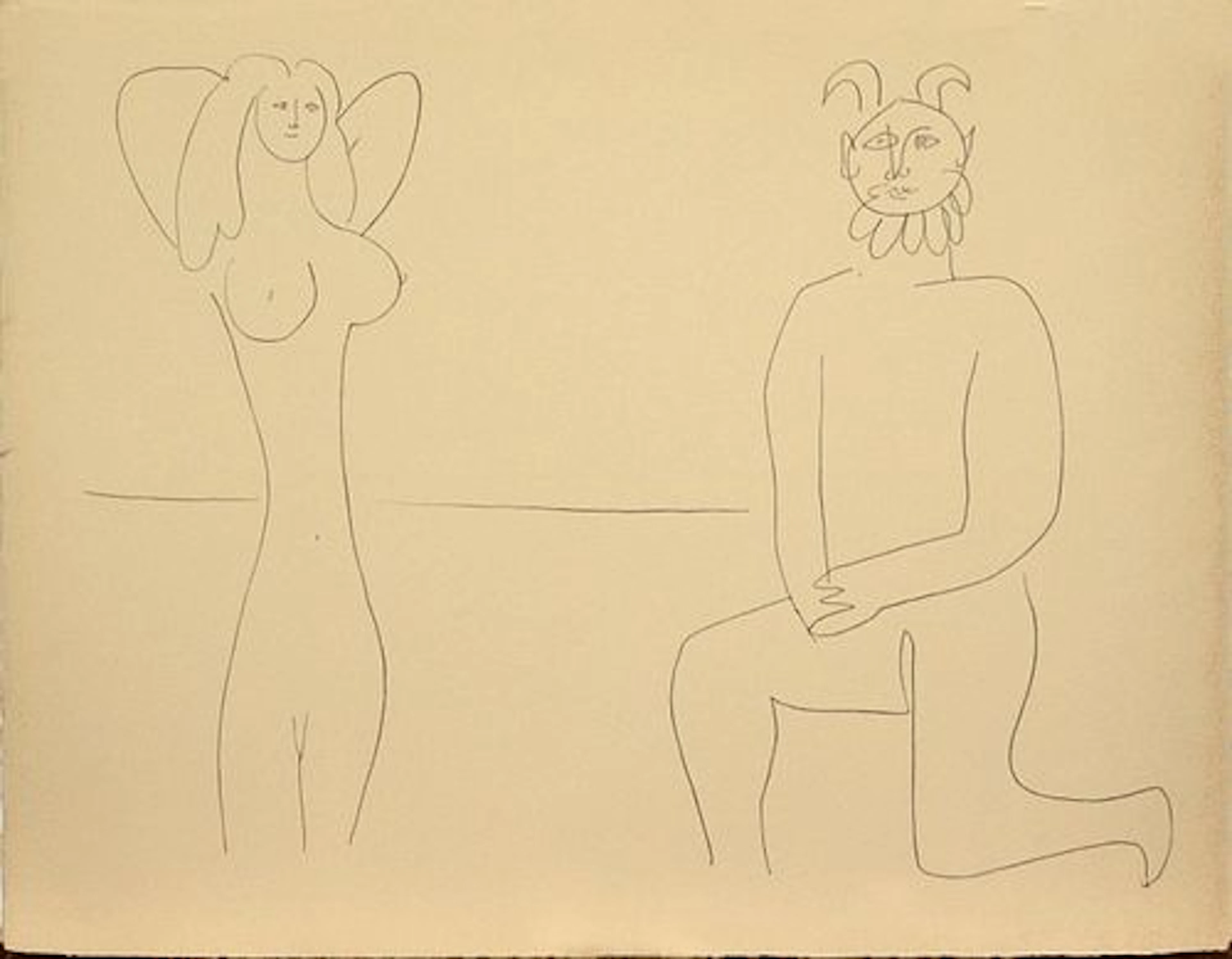 Pablo Picasso - Untitled from "Mes dessins d'Antibes"