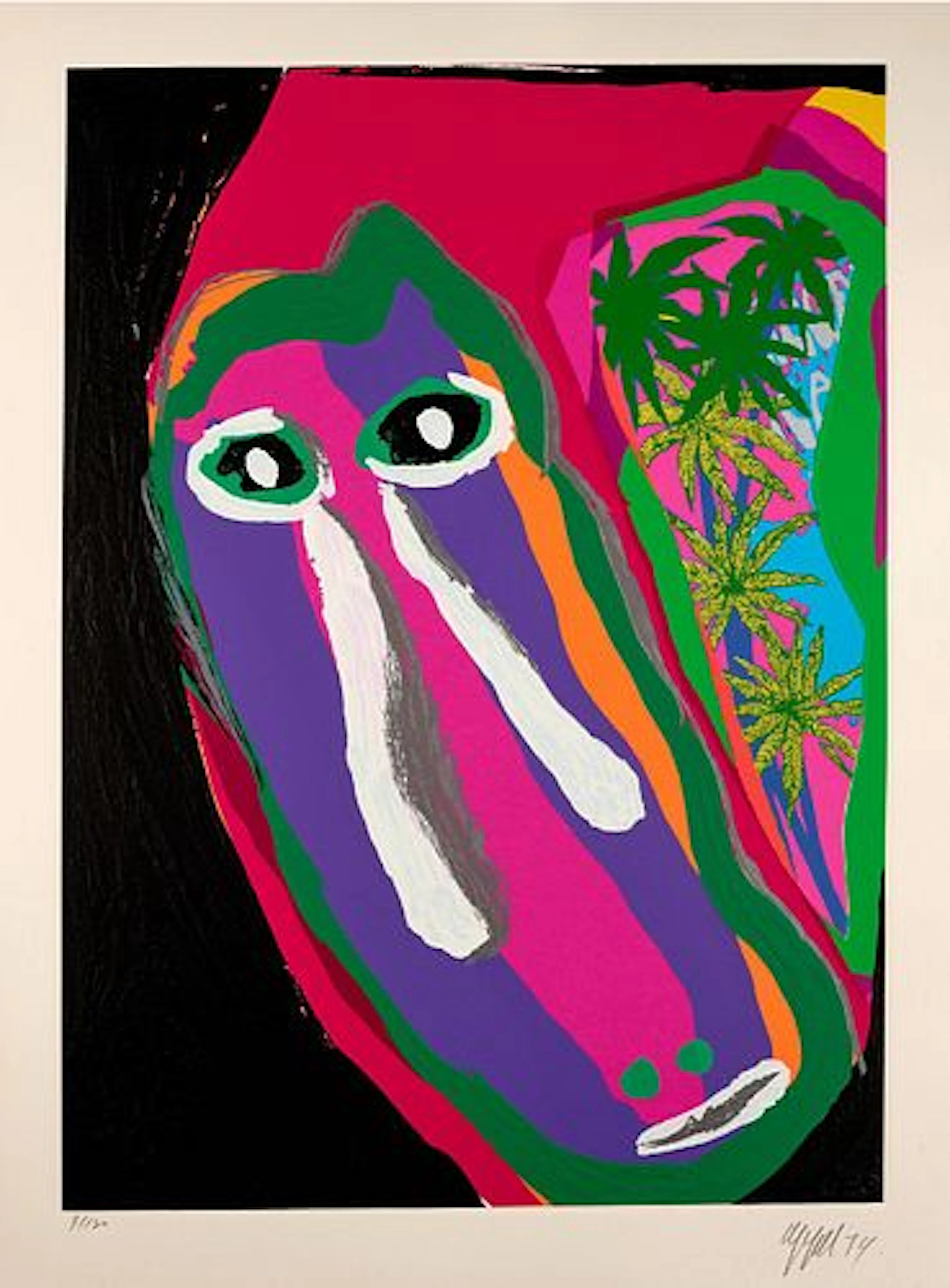 Karel Appel - Lying in Red