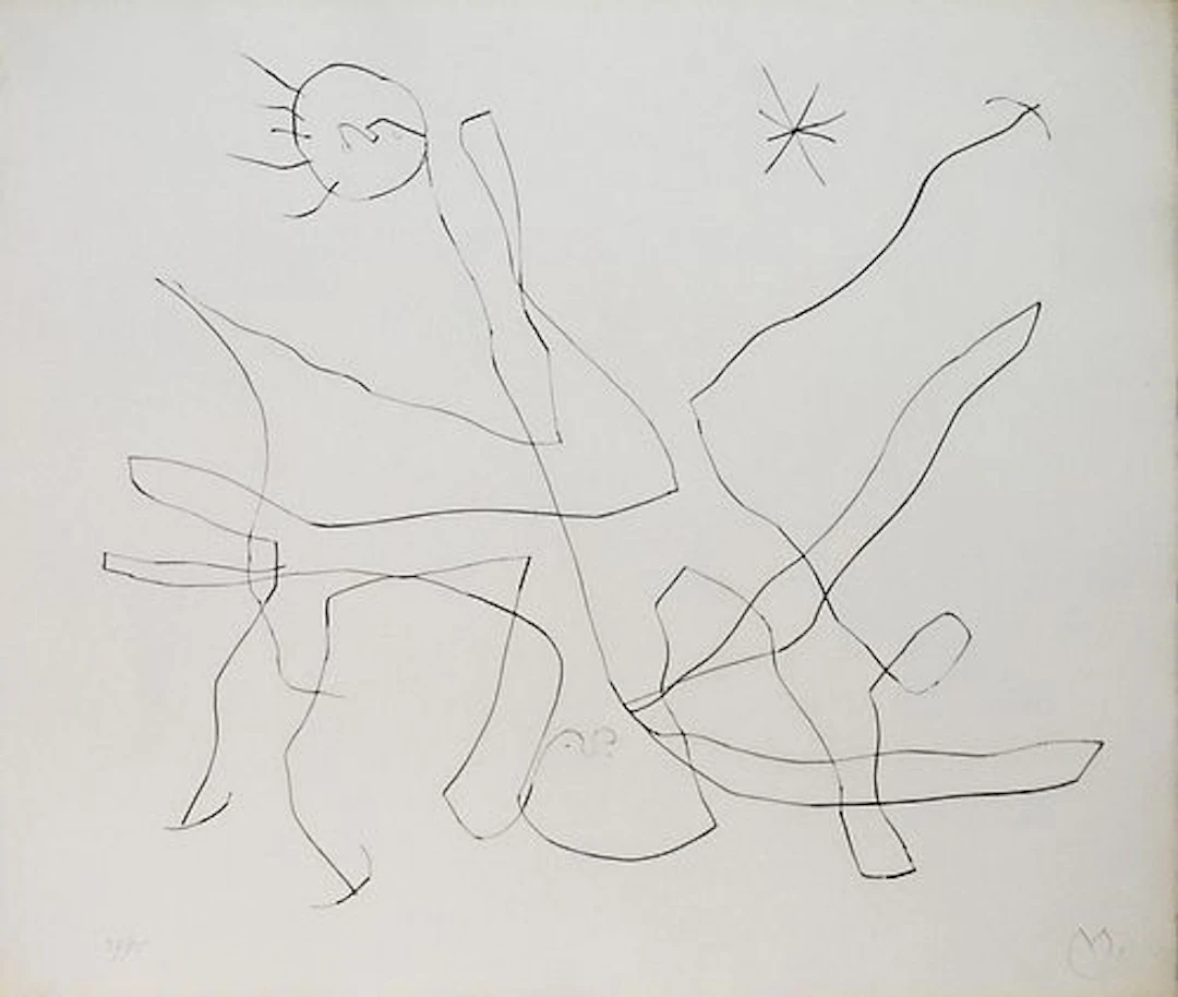Joan Miro - Untitled XIII from "Flux de l'Aimant"