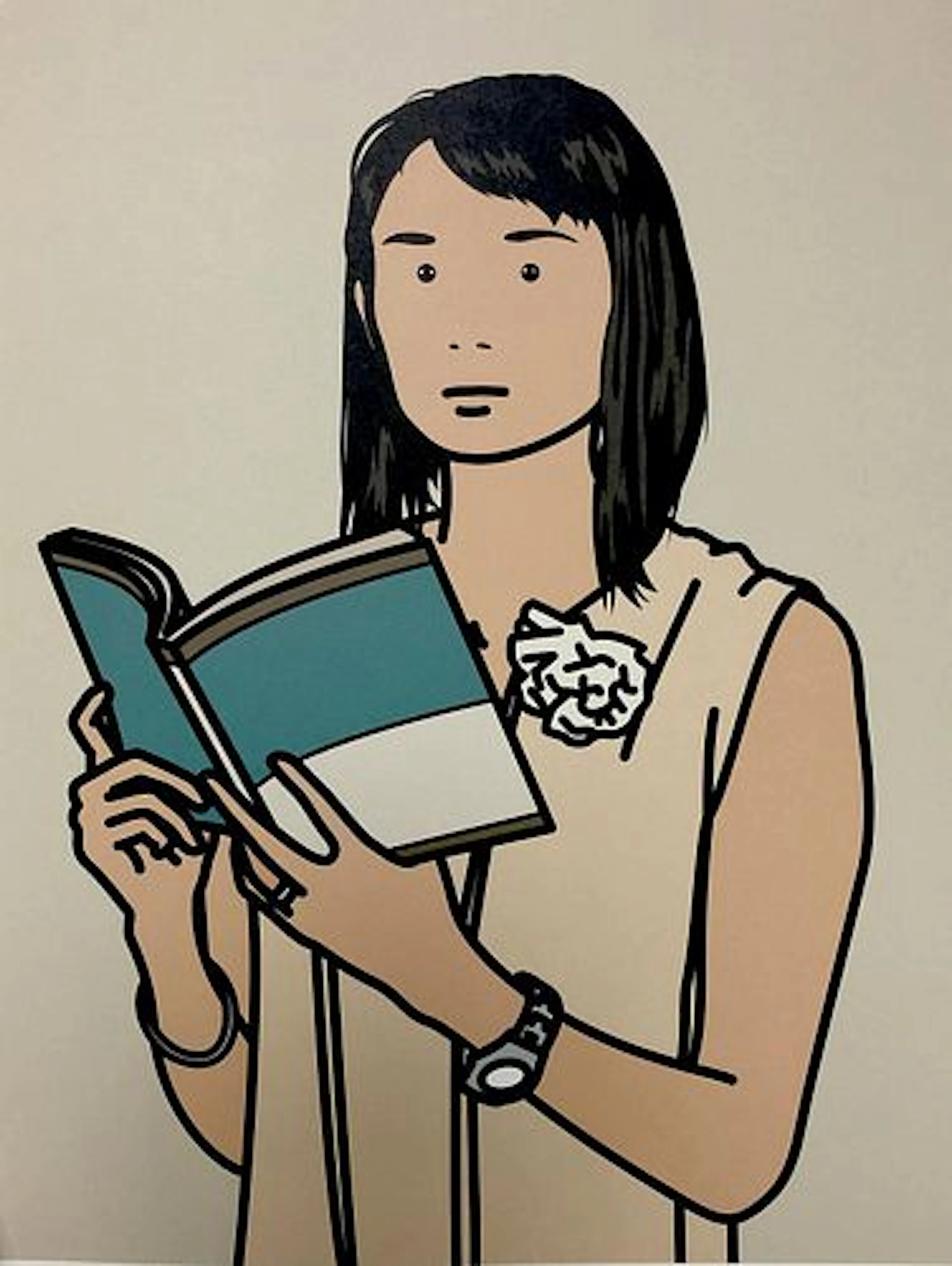 Julian Opie - Hijri with Book