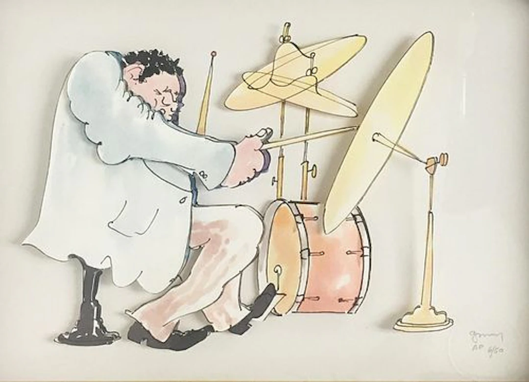 Unknown Artist - Drummer 3D Construction