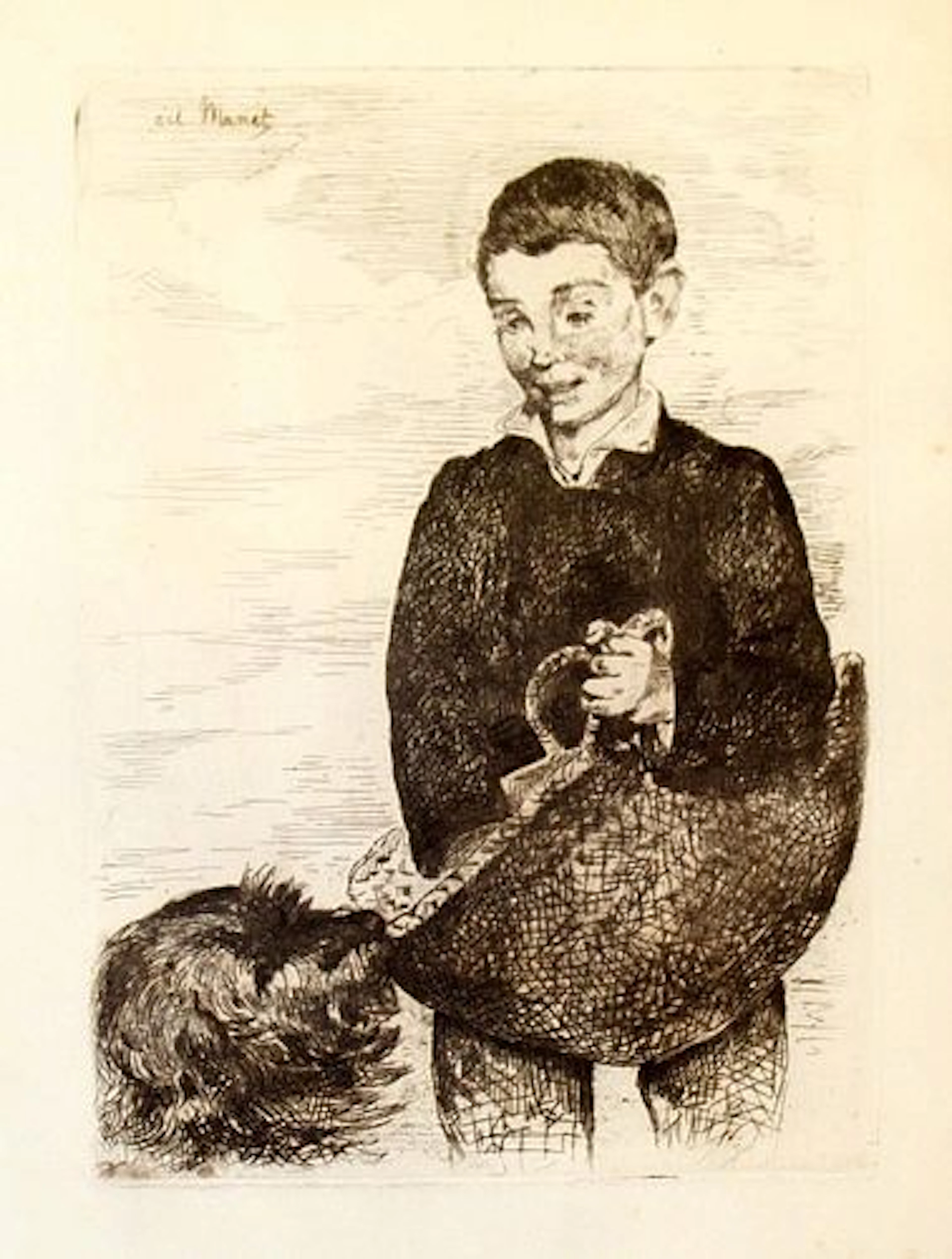 Edouard Manet - Le Gamin au Chien 1860