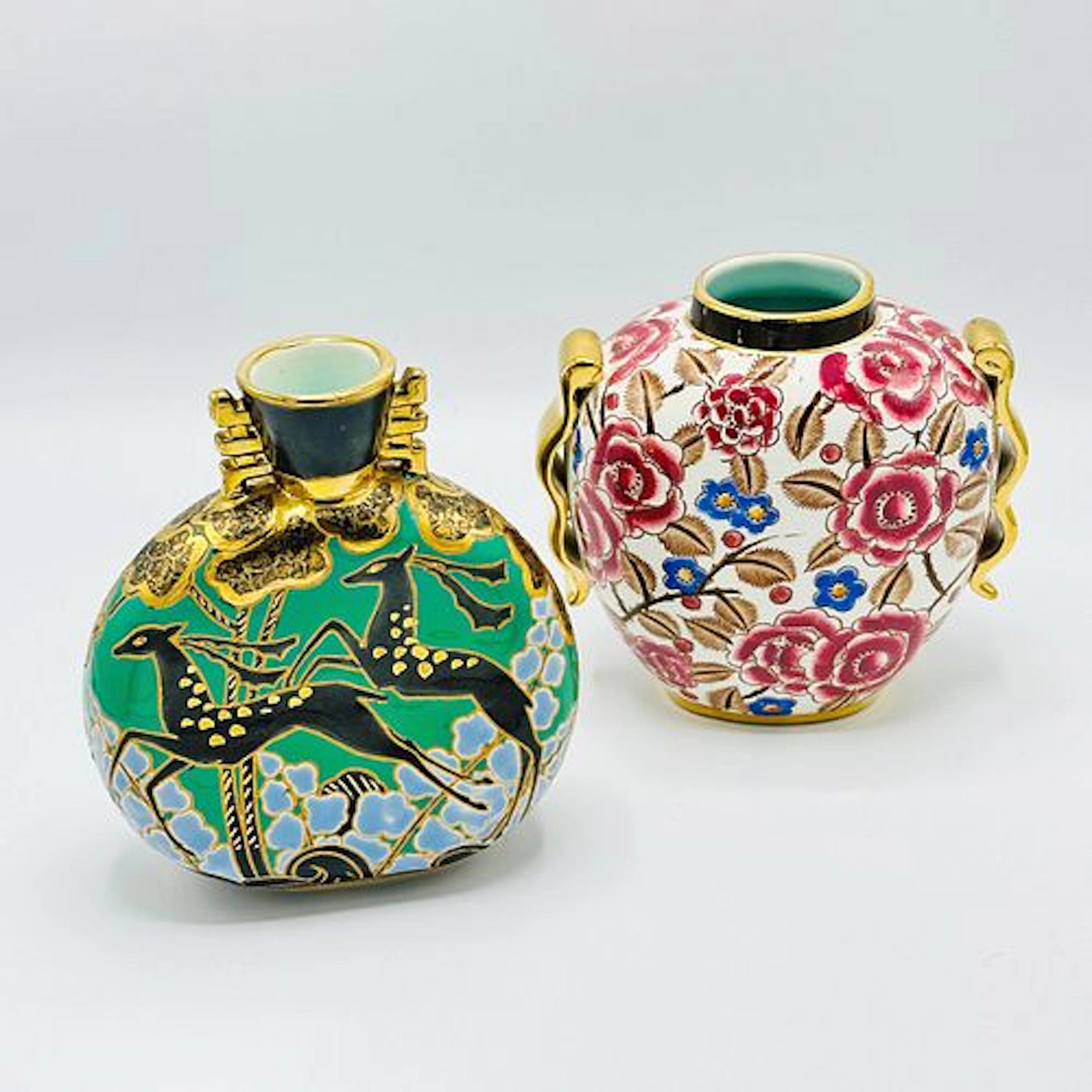 Unknown Artist - Two Raymond Chevalier for Boch Freres Keramis Parcel
