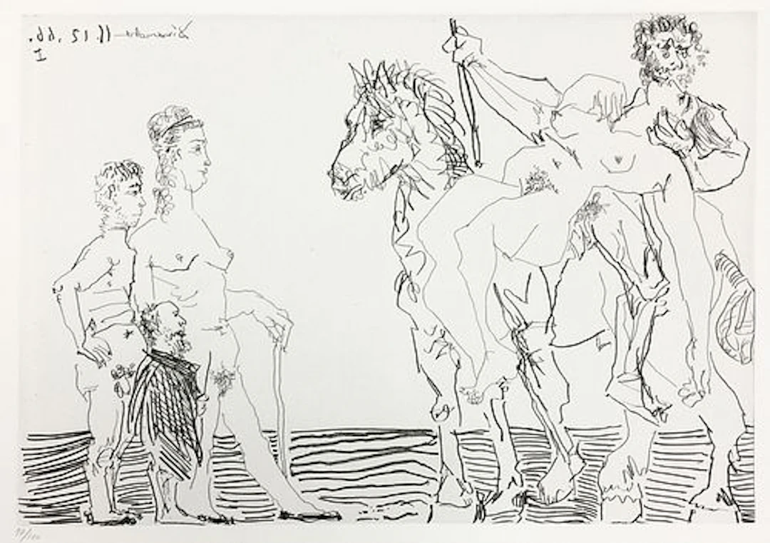 Pablo Picasso - Plate XI from Le Cocu Magnifique