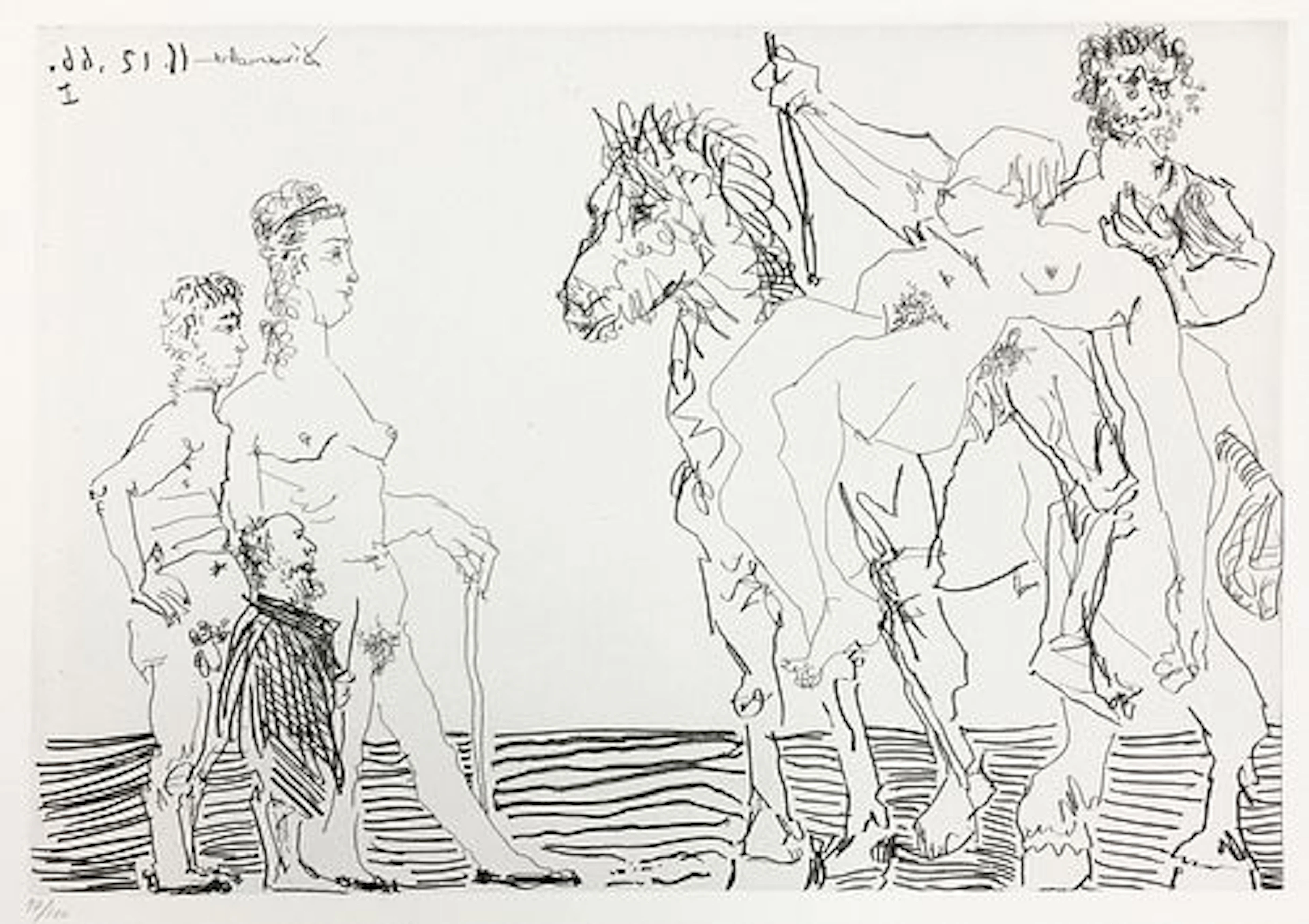 Pablo Picasso - Plate XI from Le Cocu Magnifique