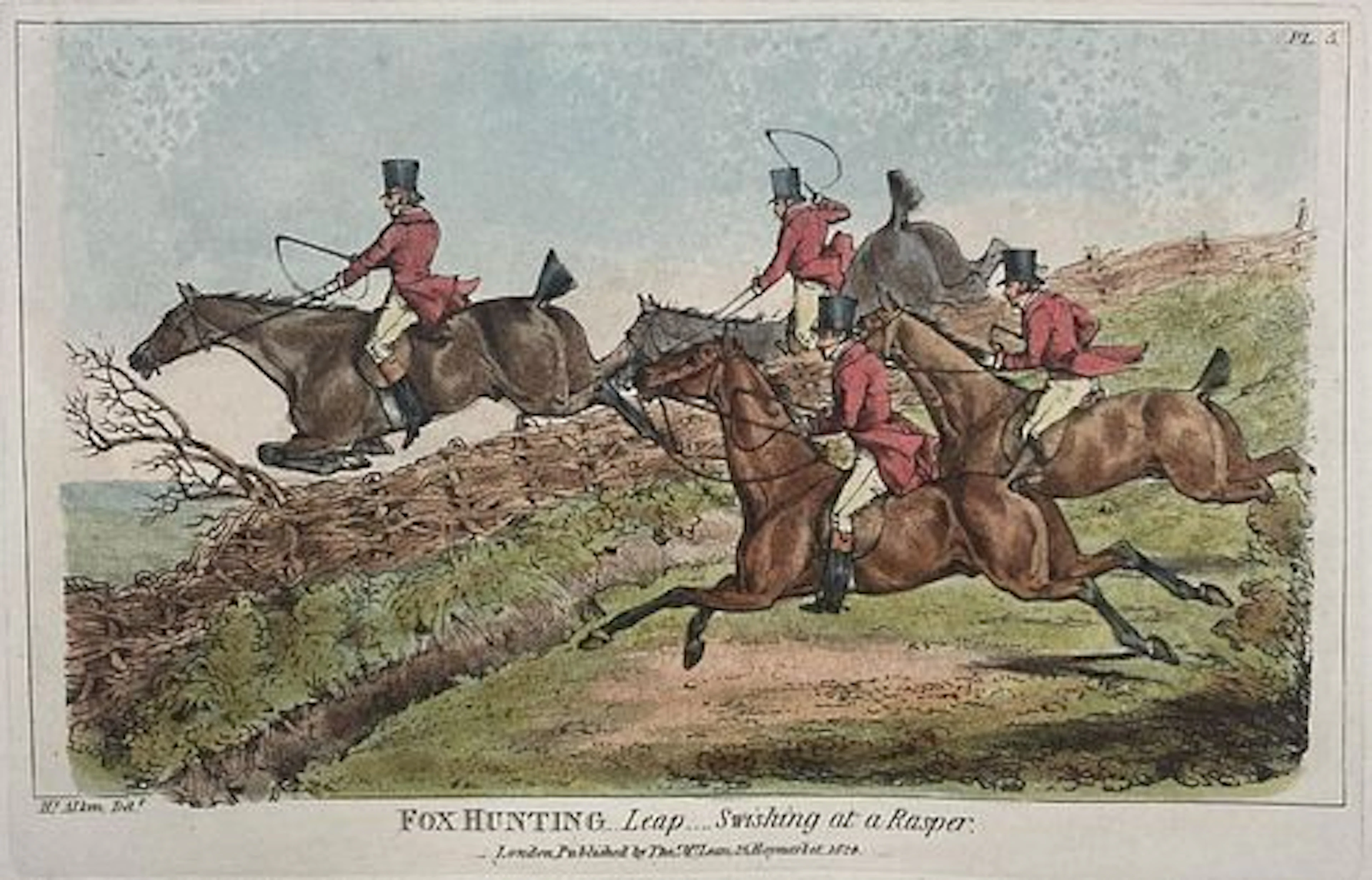 Henry Alken - Fox Hunting Leap