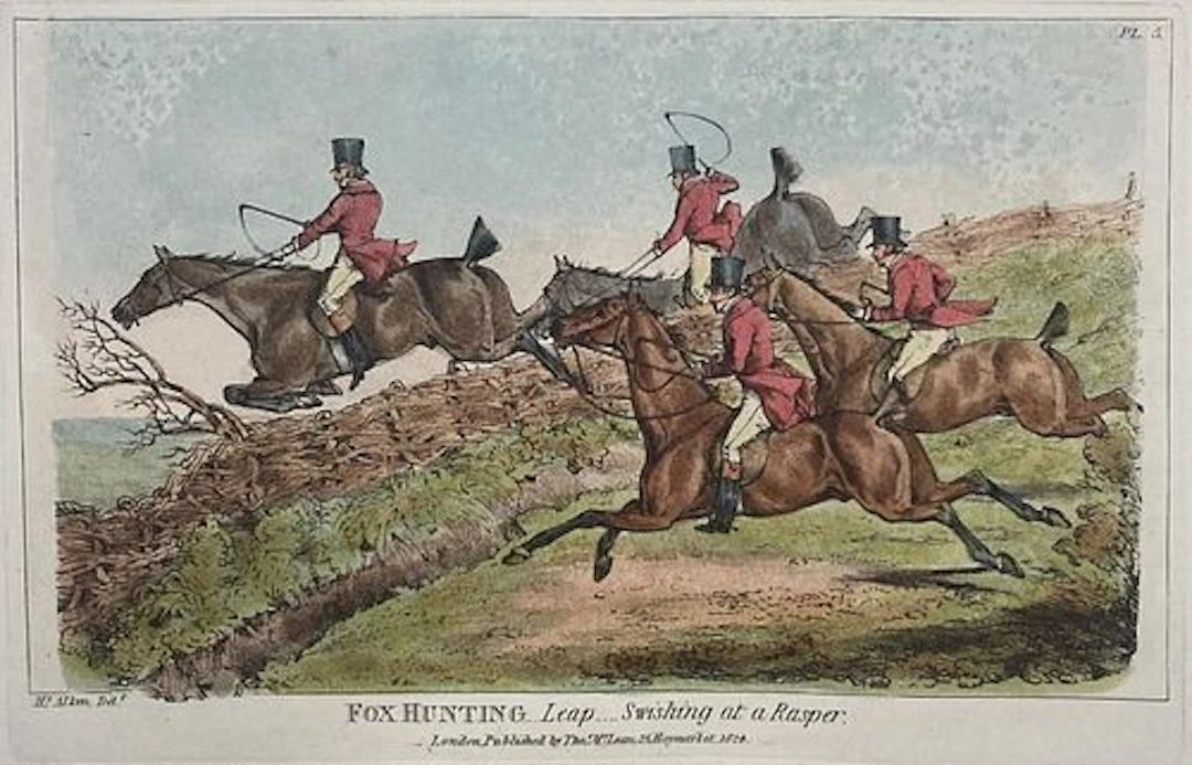 Henry Alken - Fox Hunting Leap