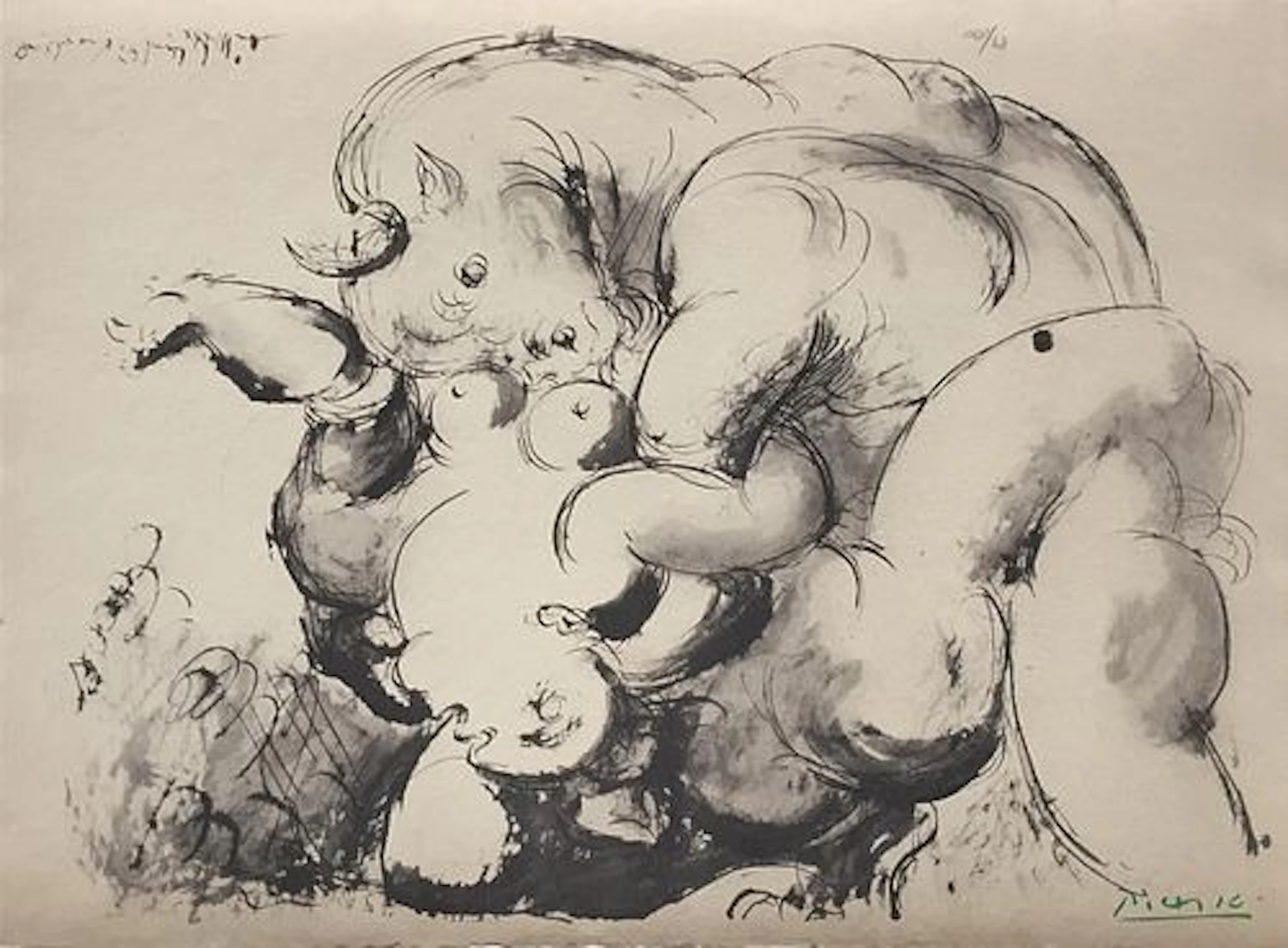 Pablo Picasso (After) - Minotaure et Nue