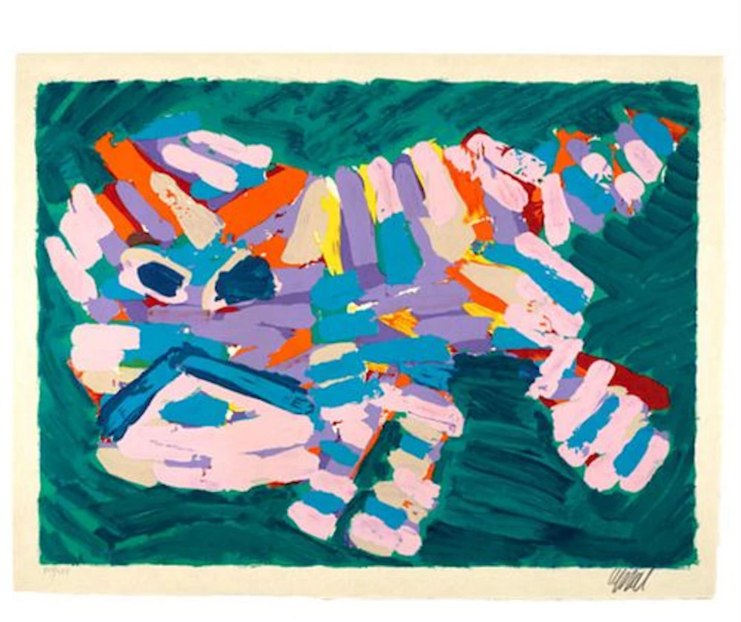 Karel Appel - Stalking Cat