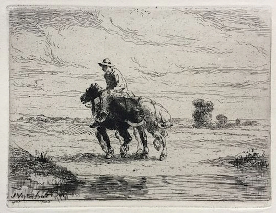 Jules Jacques Veyrassat - Boat Horses
