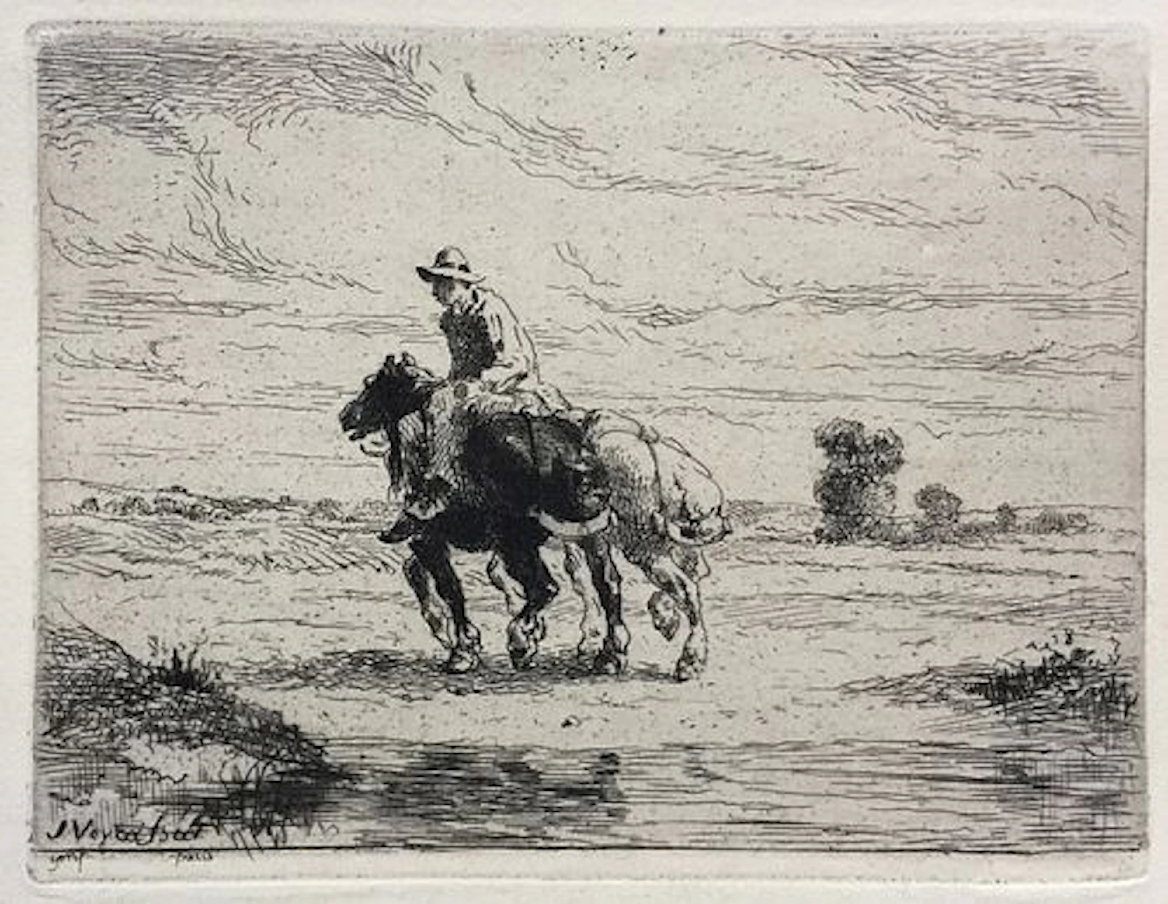Jules Jacques Veyrassat - Boat Horses