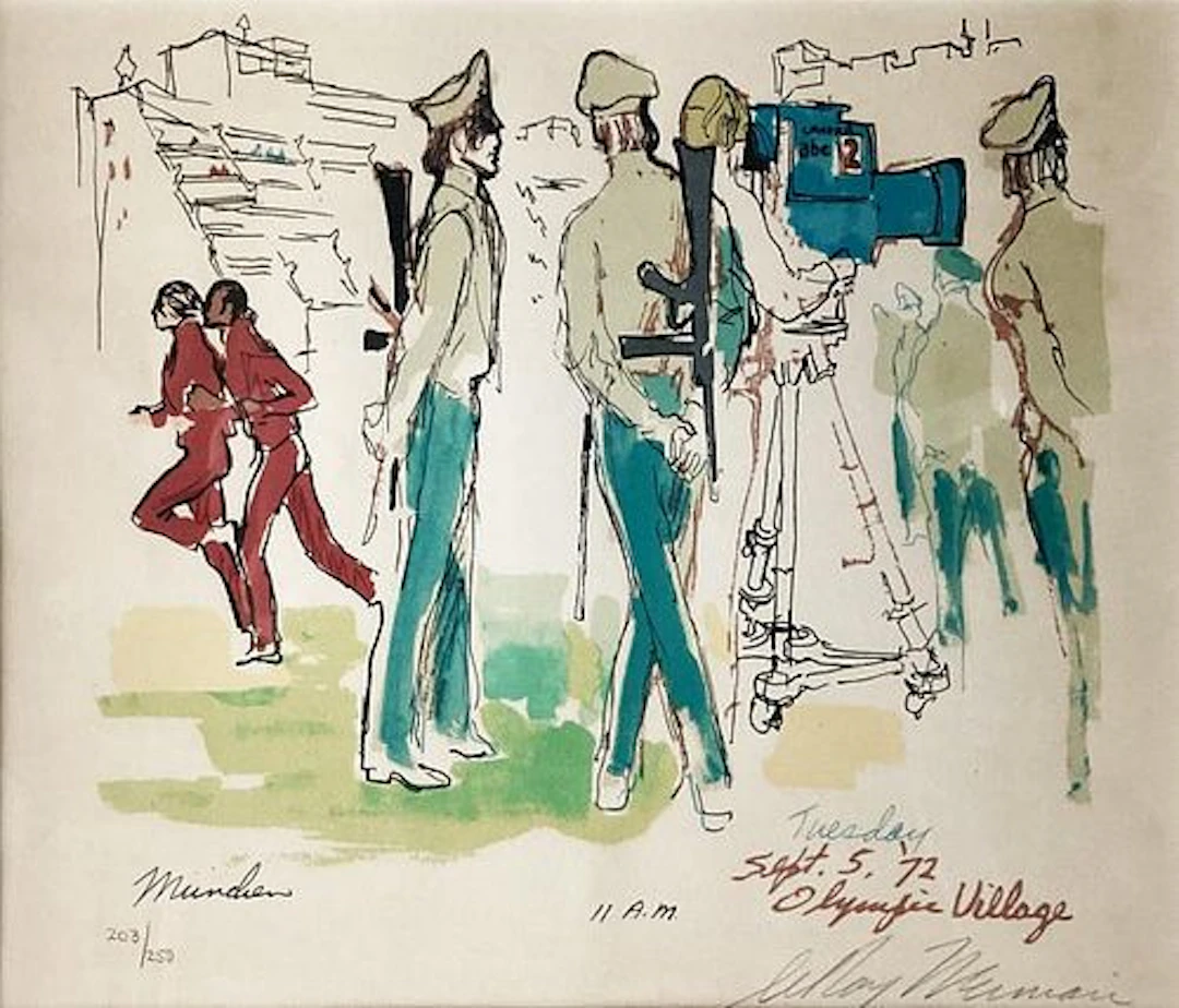Leroy Neiman - Munich 11 AM
