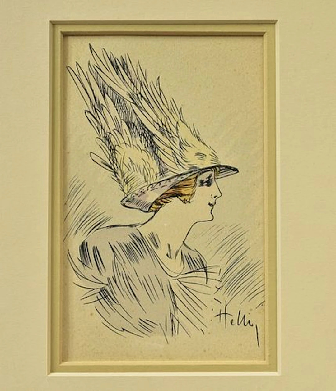 Louis Icart - Plumage Hat