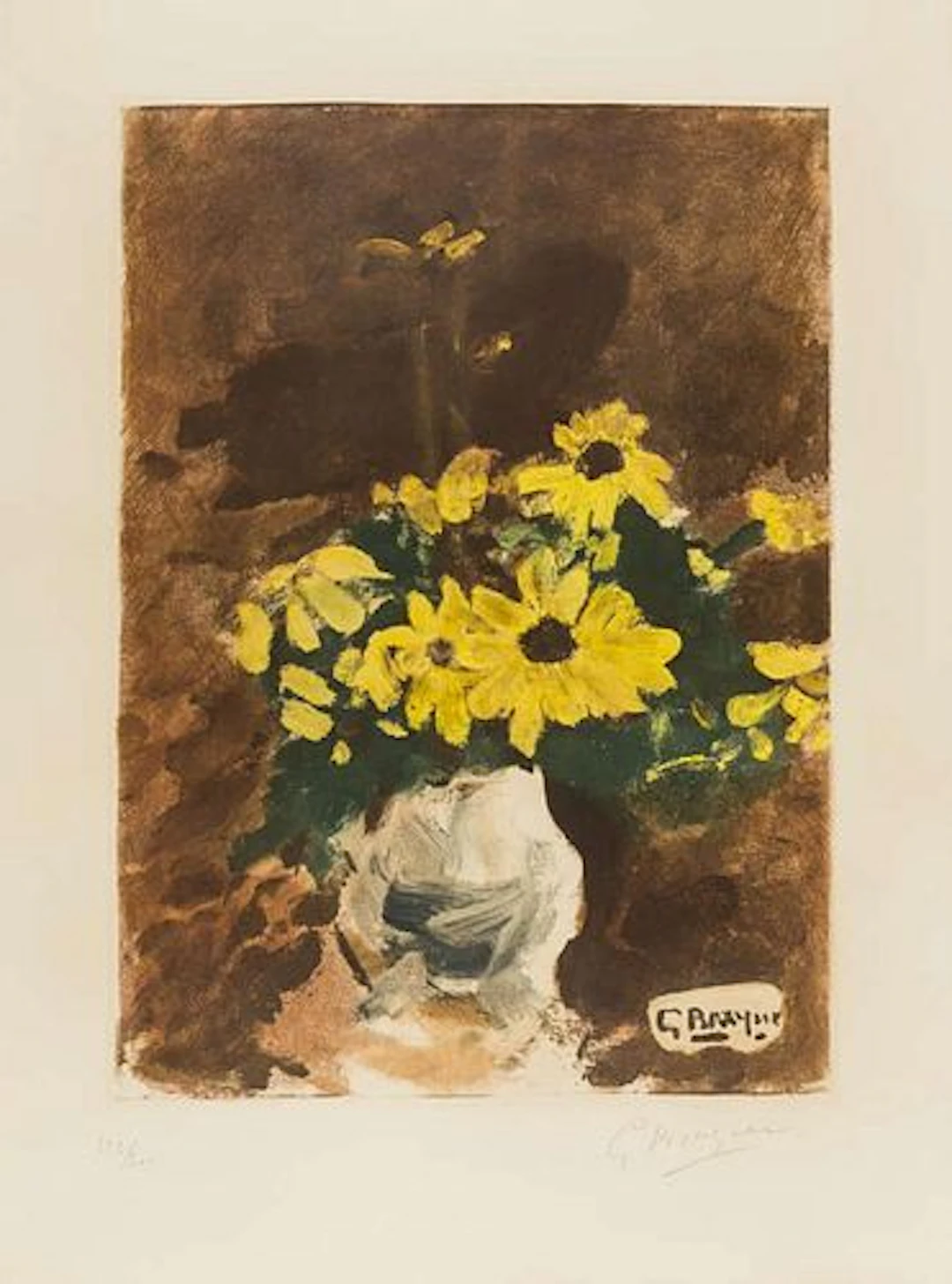 Georges Braque - Vase de Fleurs Jaunes