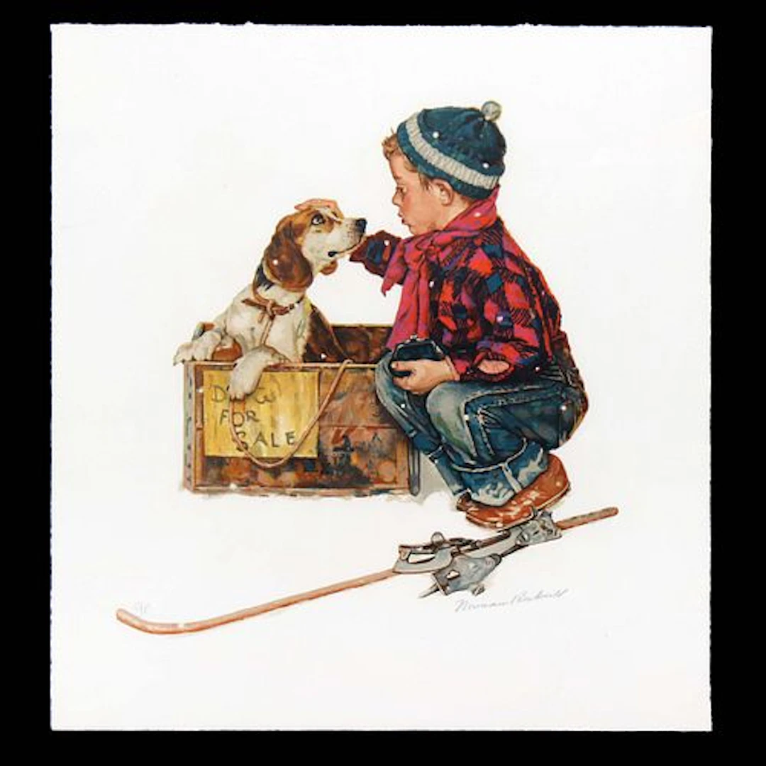 Norman Rockwell - Boy meets Dog