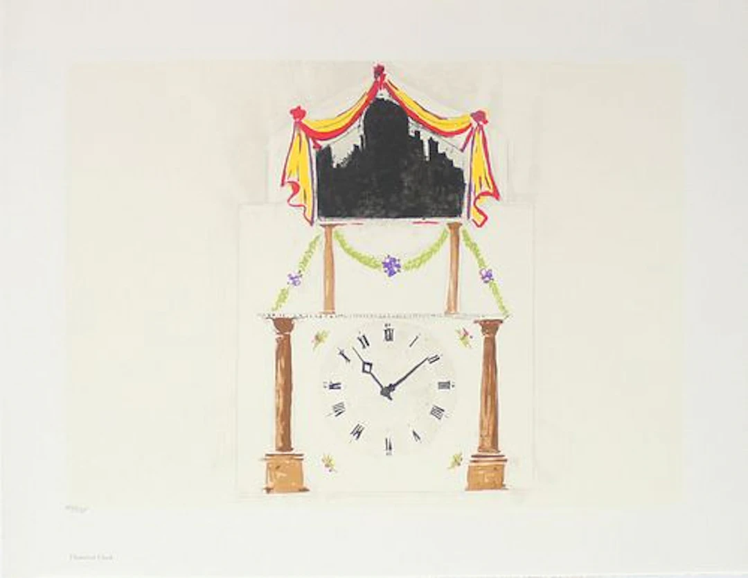 Donald Sultan - Theatrical Clock