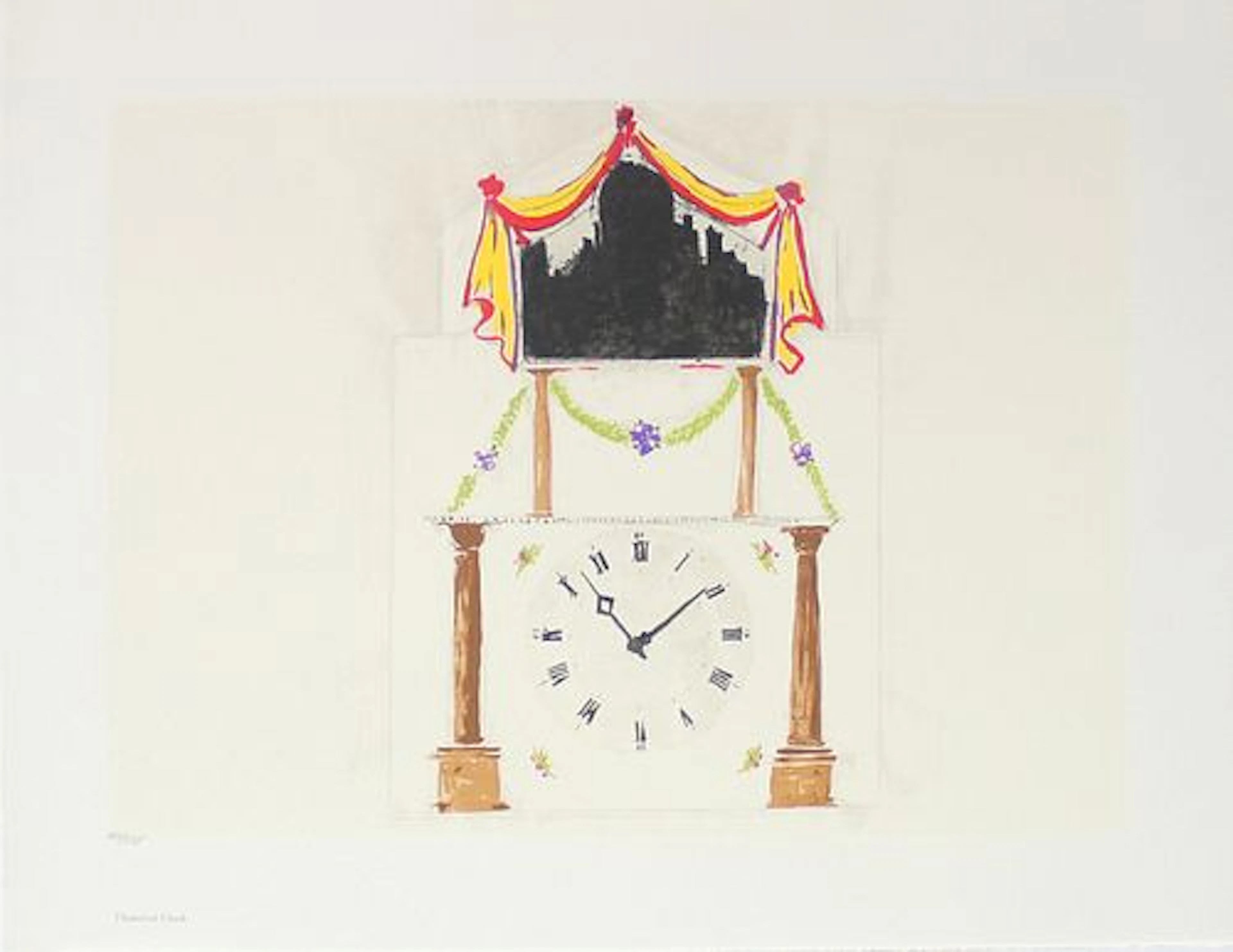 Donald Sultan - Theatrical Clock