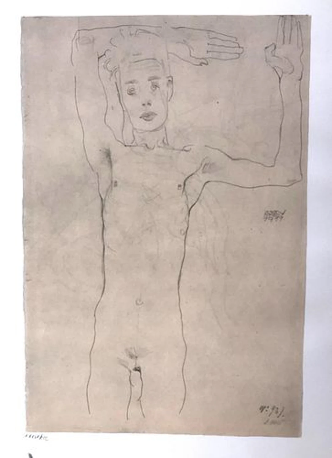 Egon Schiele (After) - Autoritratto