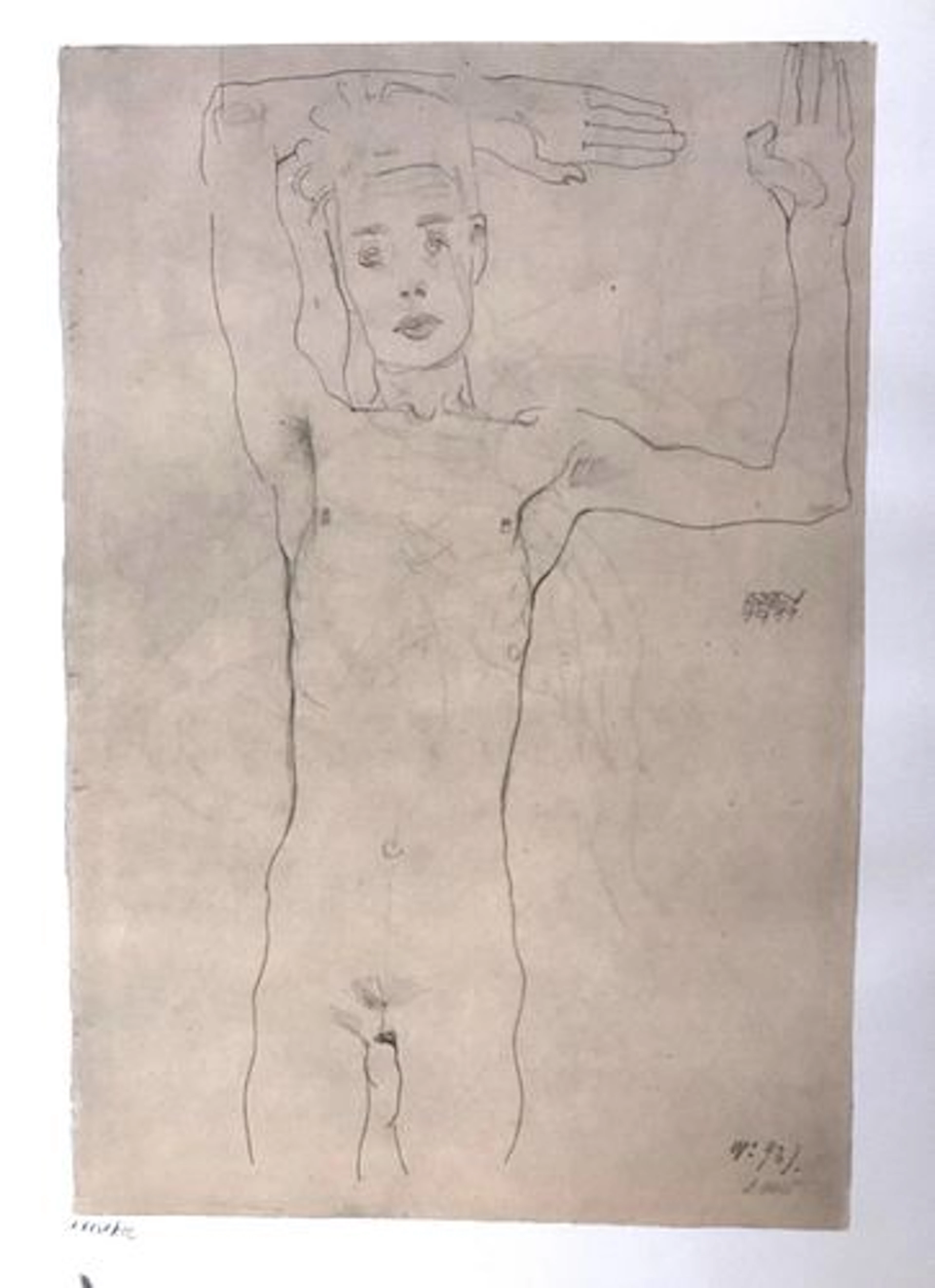 Egon Schiele (After) - Autoritratto