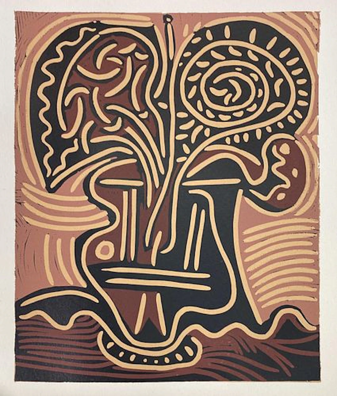 Pablo Picasso - Le vase de fleurs