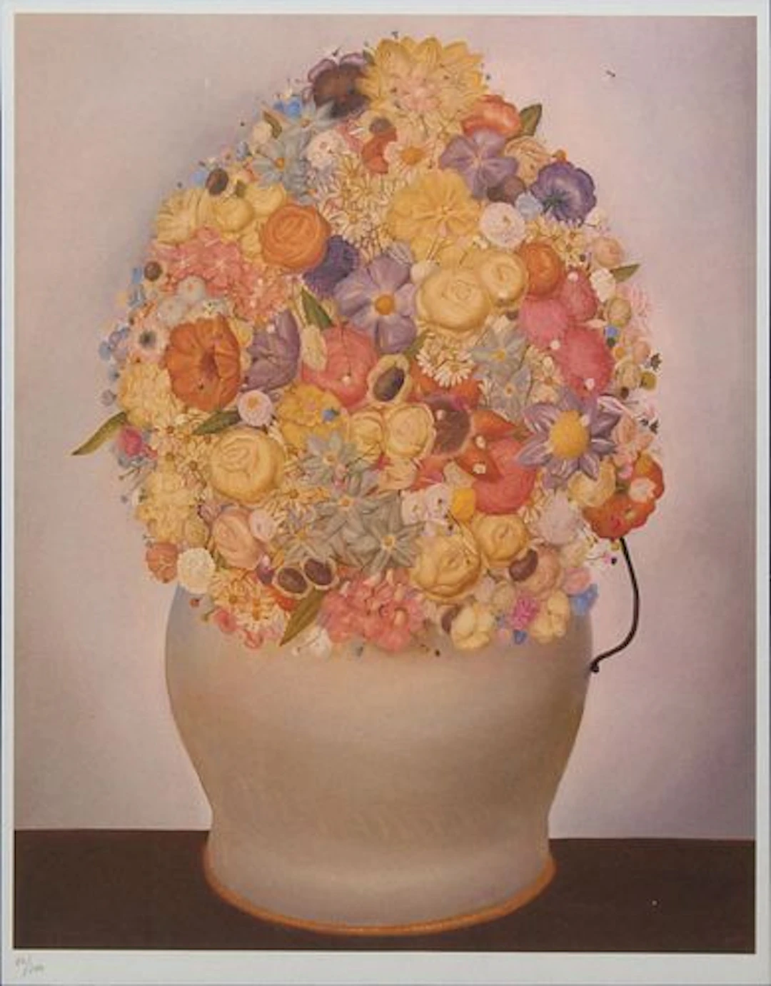 Fernando Botero (after) - Flower Pot