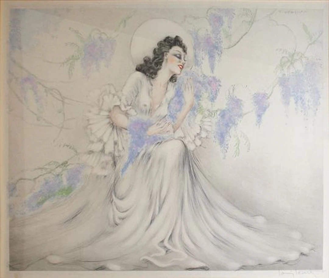 Louis Icart - Wisteria La Glycine