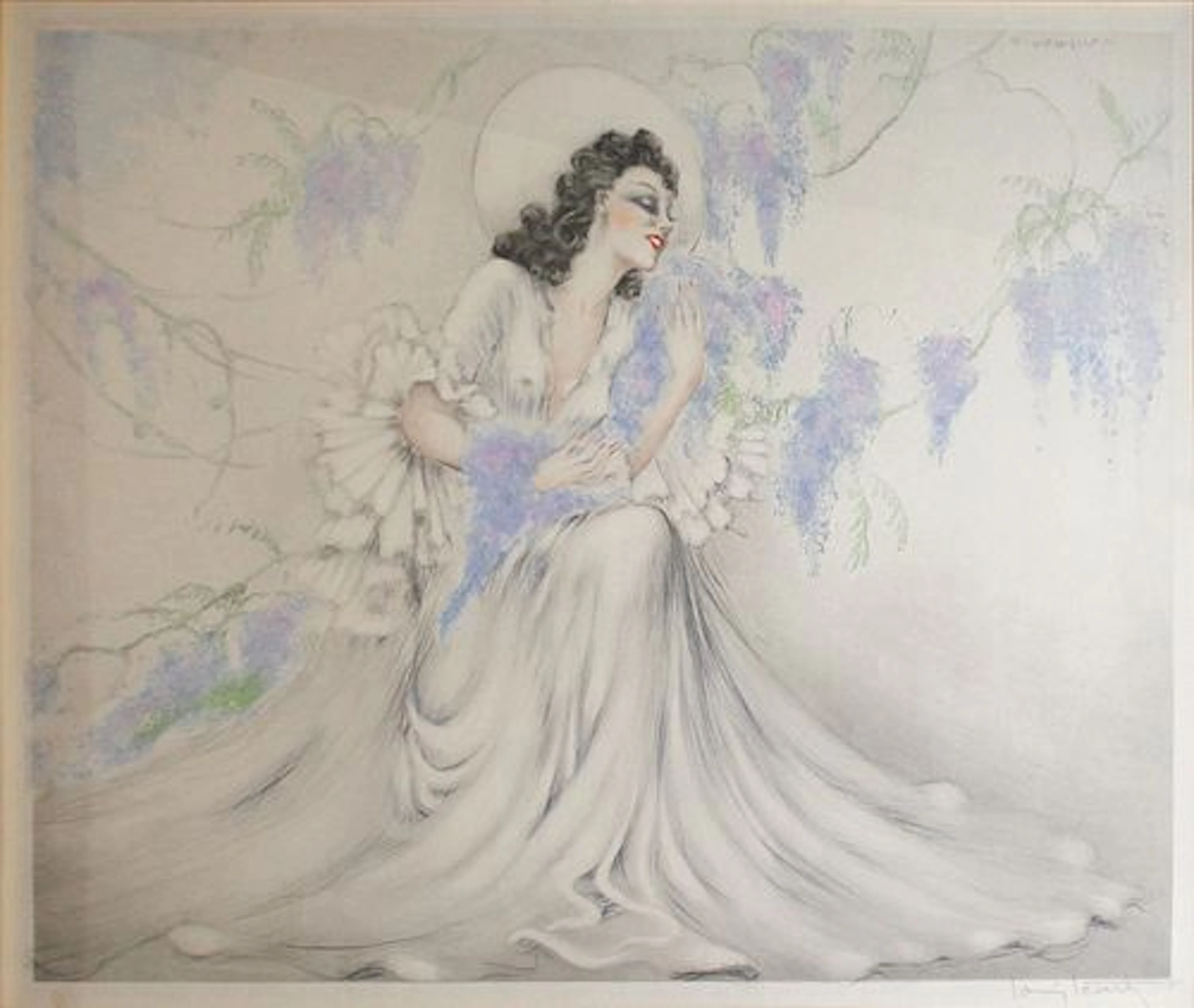 Louis Icart - Wisteria La Glycine