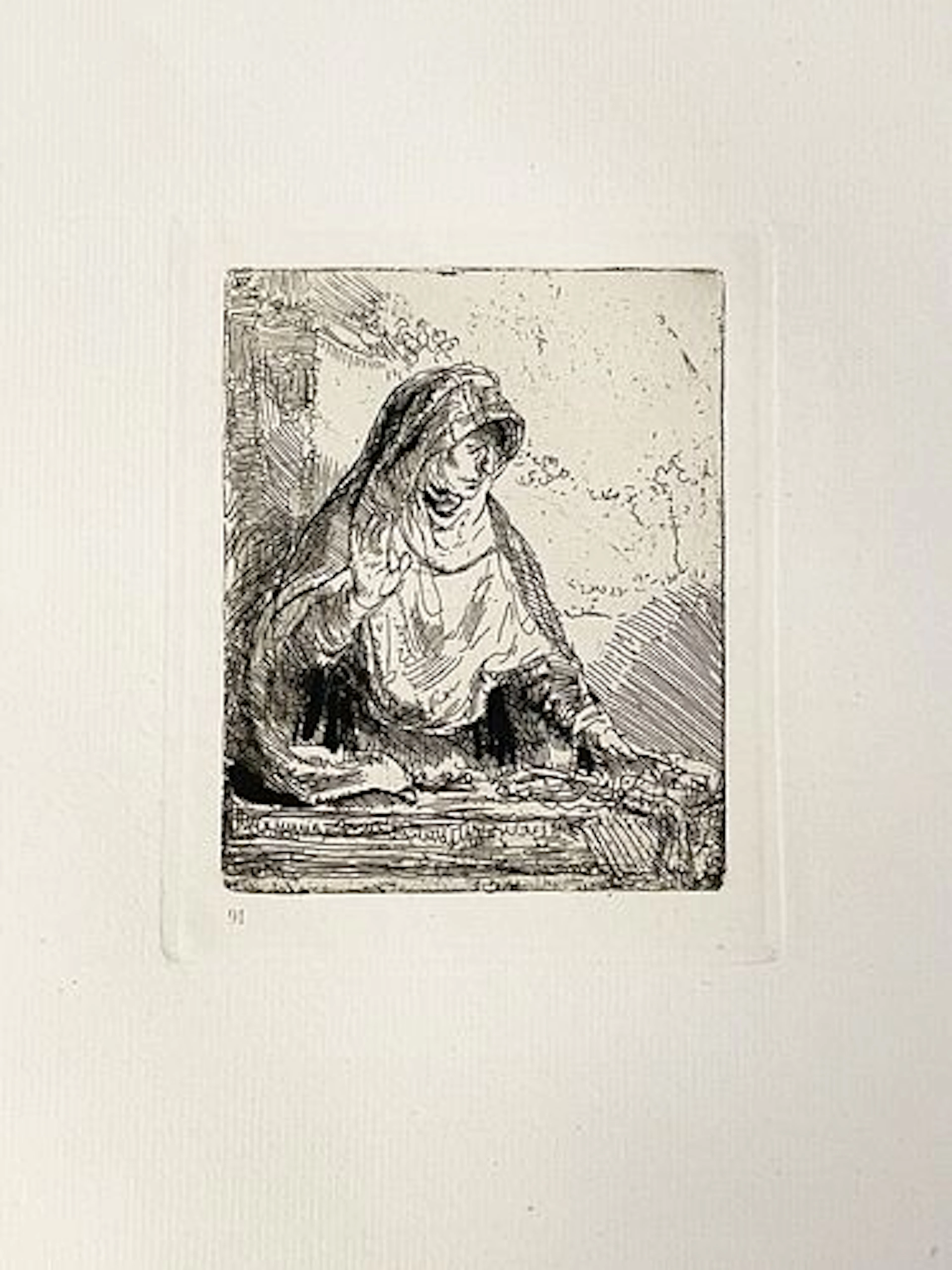 Rembrandt van Rijn (after) - The Virgin with the Instruments of Passion