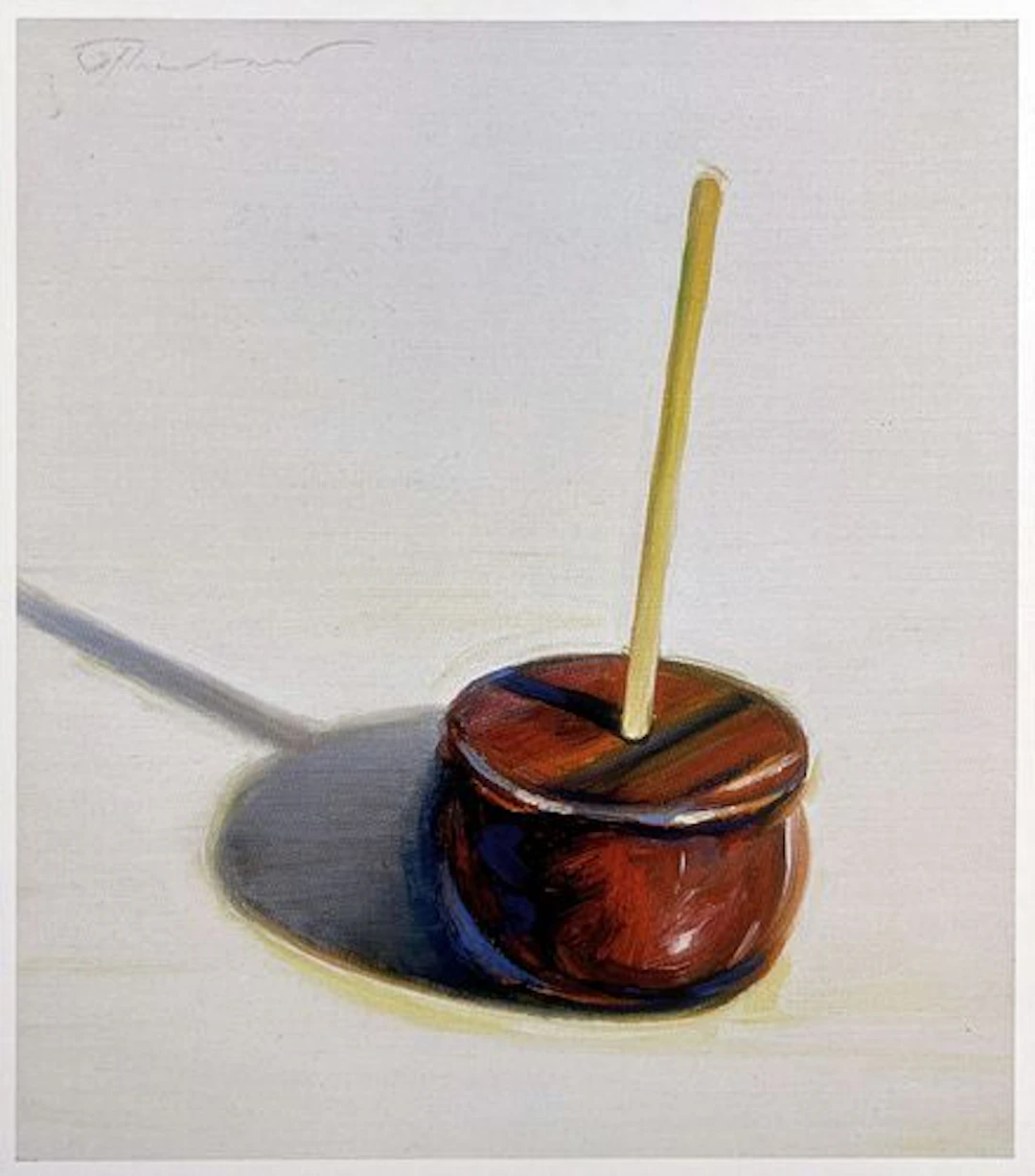 Wayne Thiebaud - A Single Candy Apple