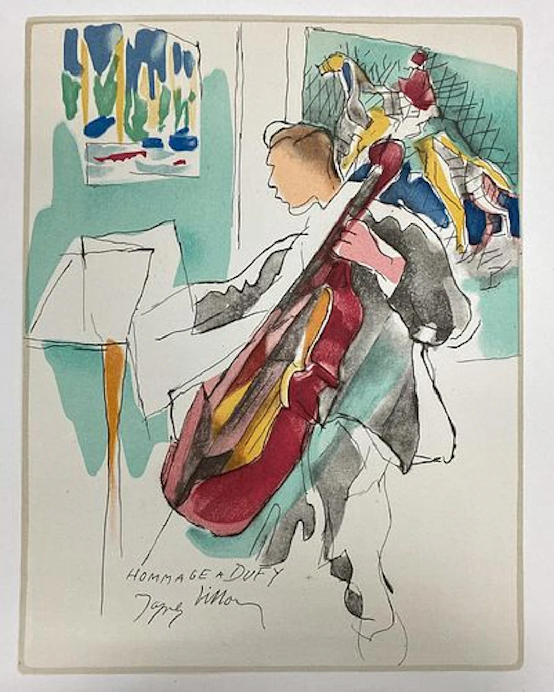 Jacques Villon - Hommage a Dufy