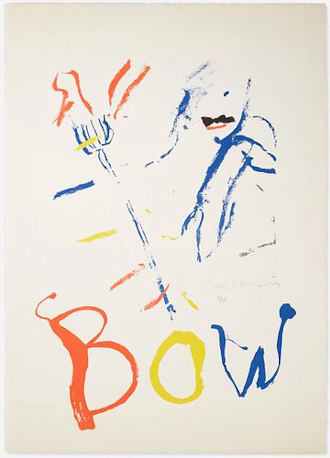 Willem De Kooning - Rainbow: Thelonious Monk, Devil at the Keyboard