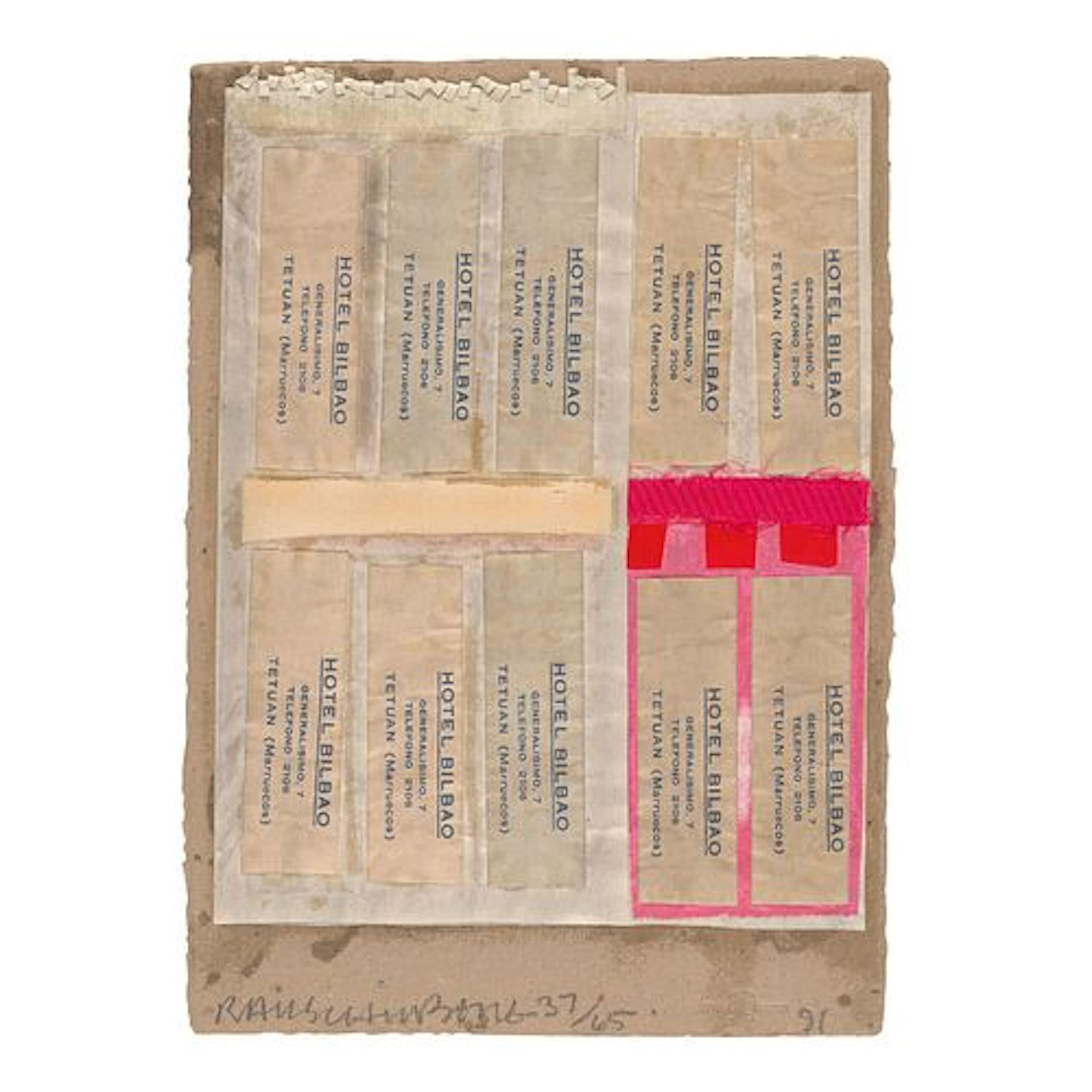 Robert Rauschenberg - Shirtboard (from Shirtboards Morocco, Italy