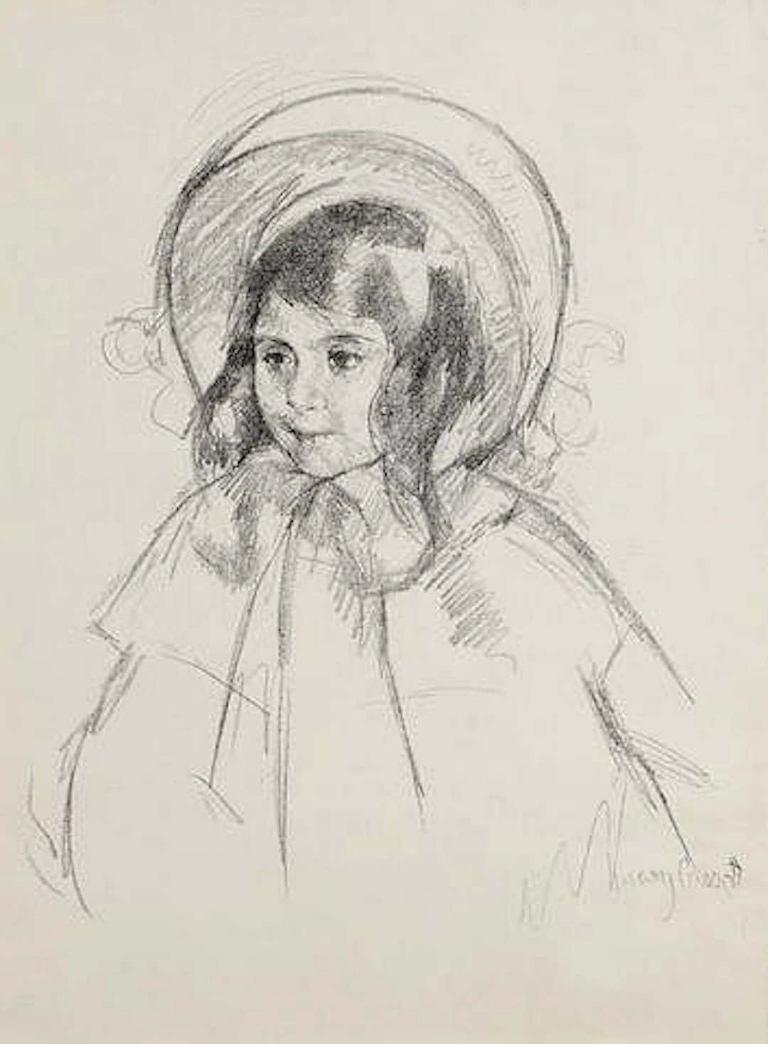 Mary Cassatt - Sara Wearing Her Bonnet and Coat