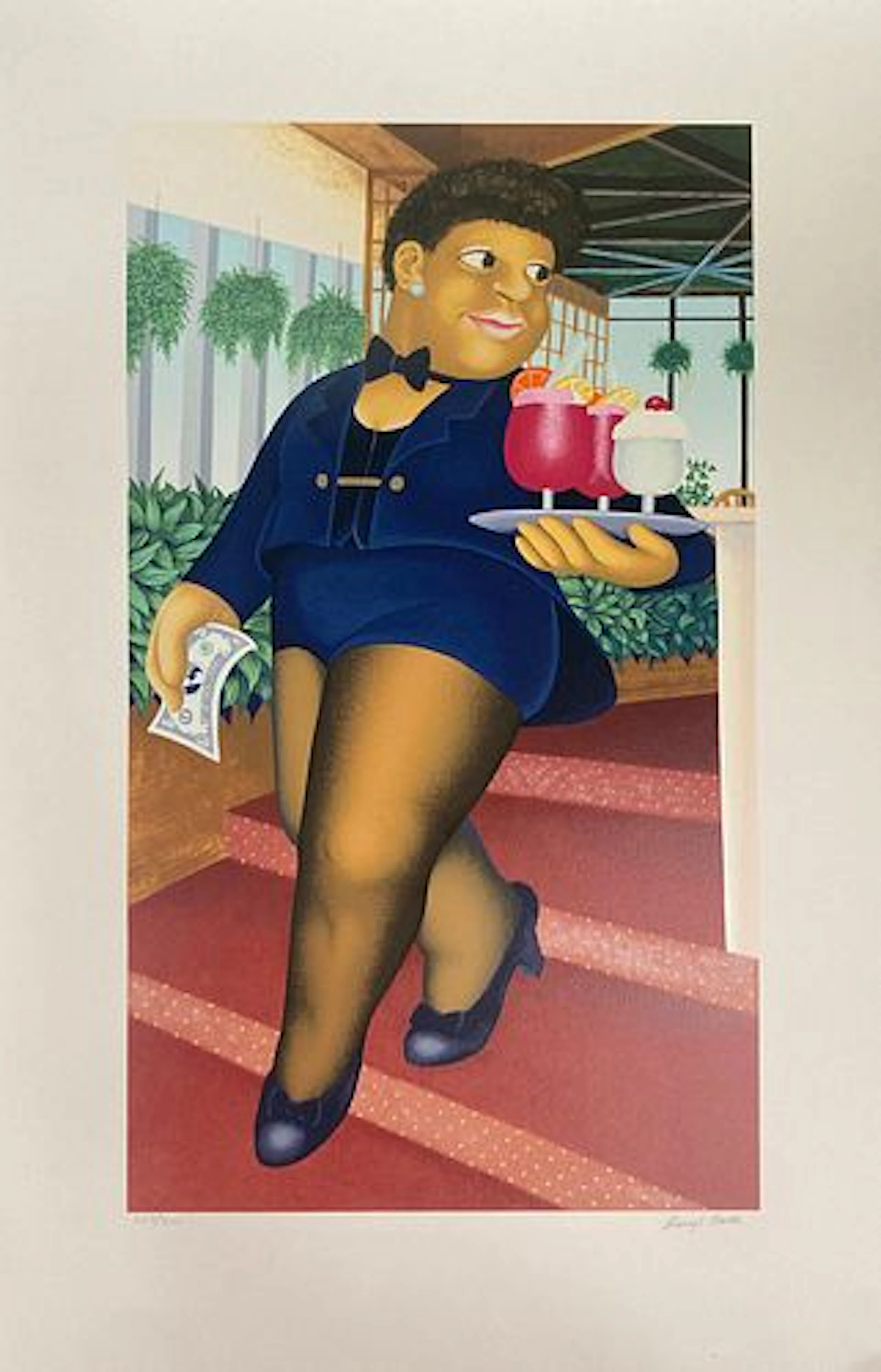Beryl Cook - Cocktail Waitress