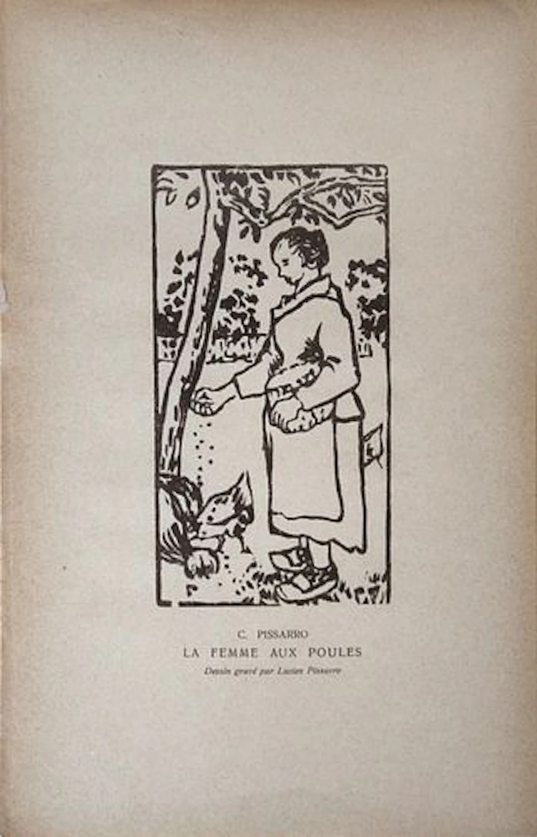 Camille Pissarro (after) - La Femme Aux Poules