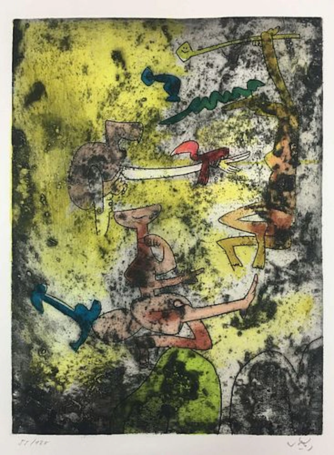 Roberto Matta - Untitled 5 from Centre Noeuds