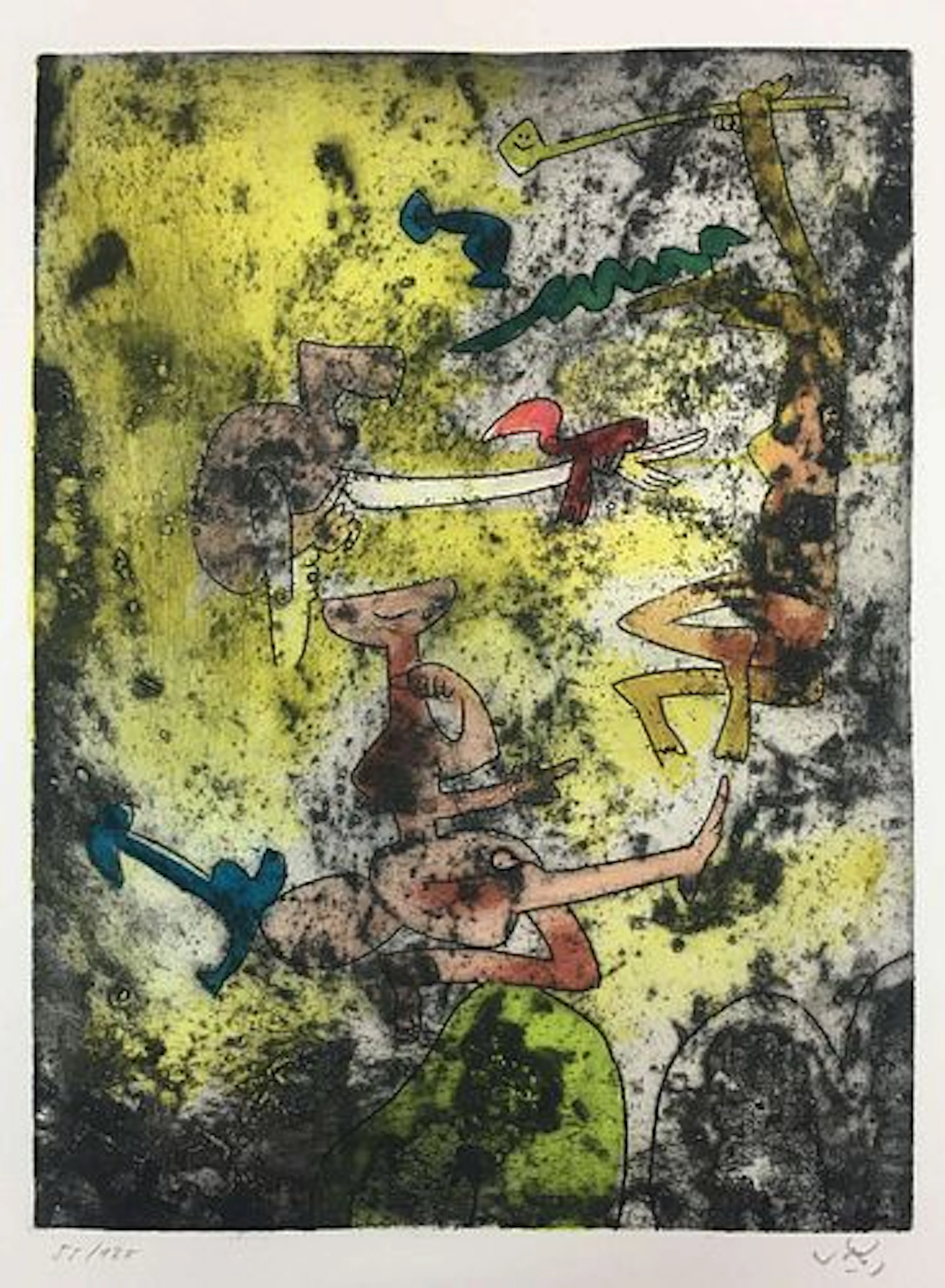 Roberto Matta - Untitled 5 from Centre Noeuds
